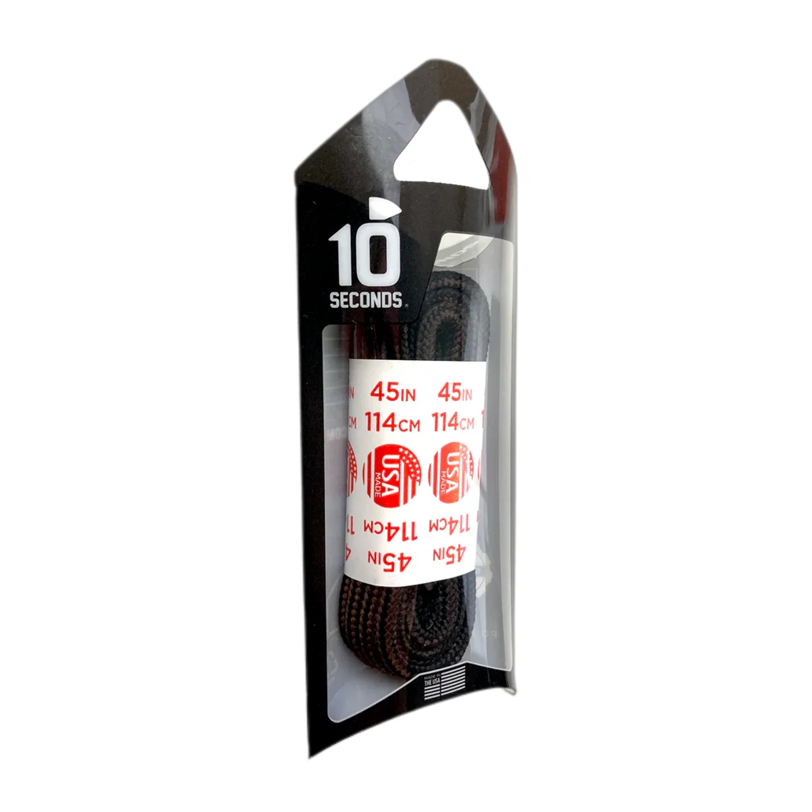 10 Seconds Athletic Hiker Shoelace - Black/Brown - Image 2