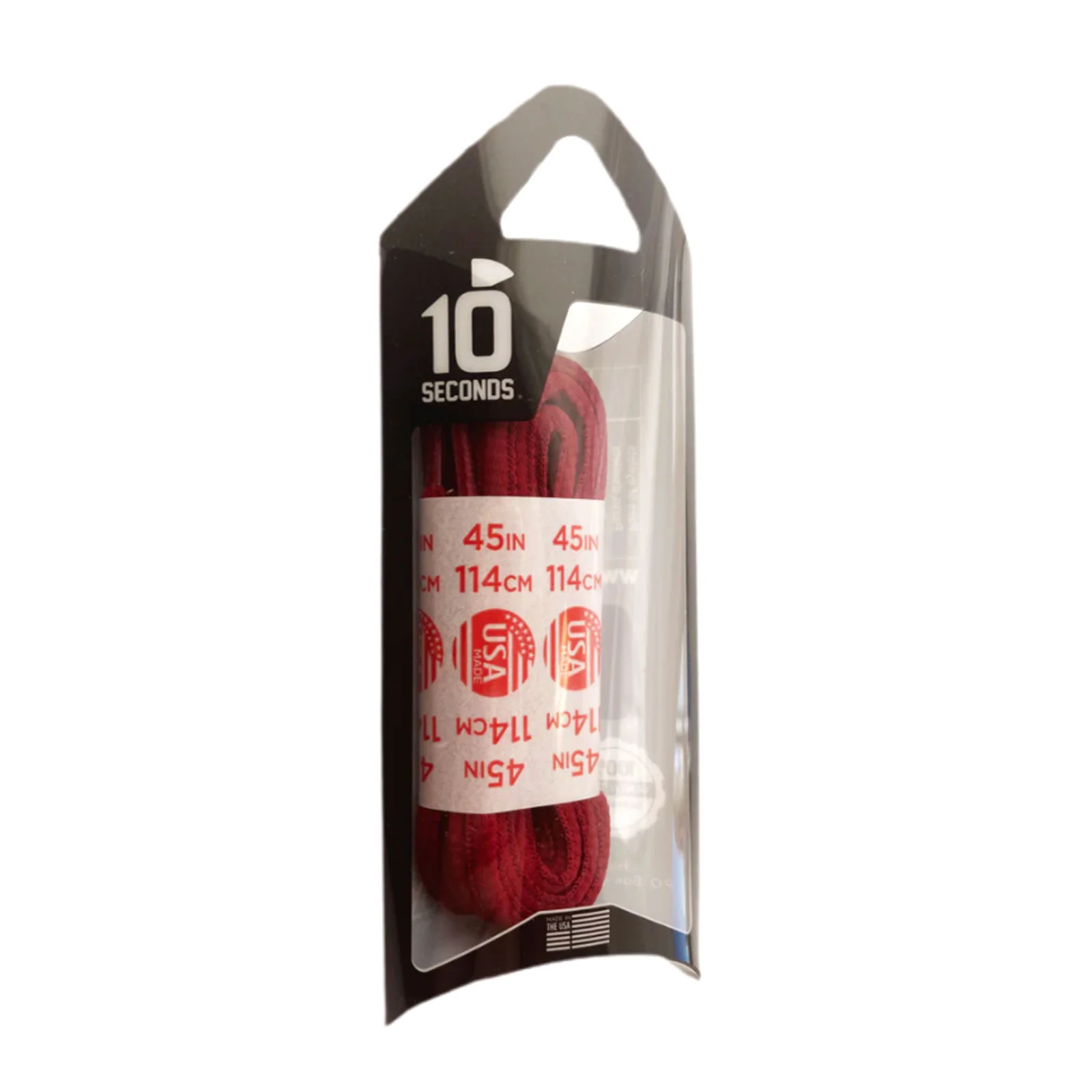 10 Seconds Athletic Oval Shoelace - Red