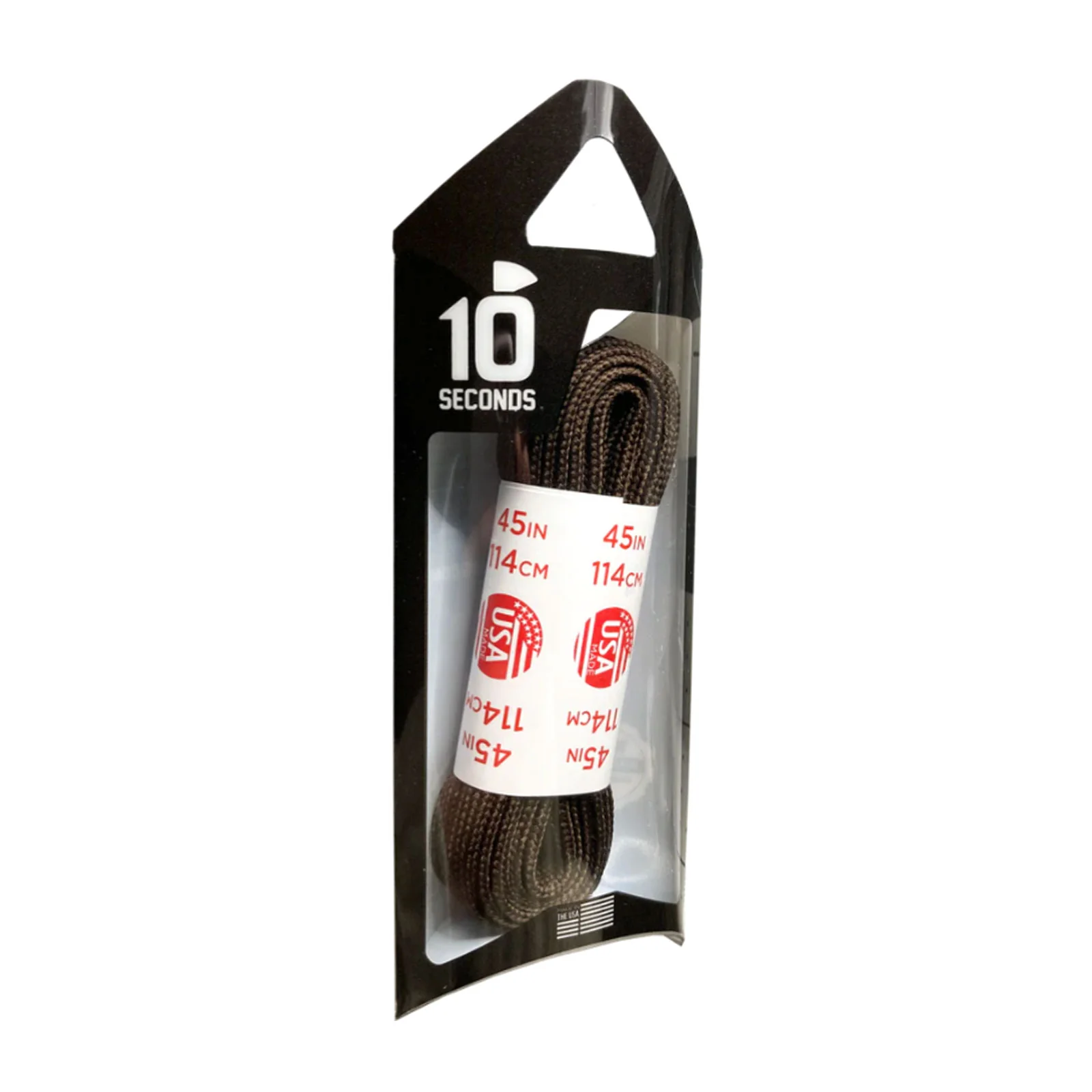 10 Seconds Flat Nylon Shoelace - Brown