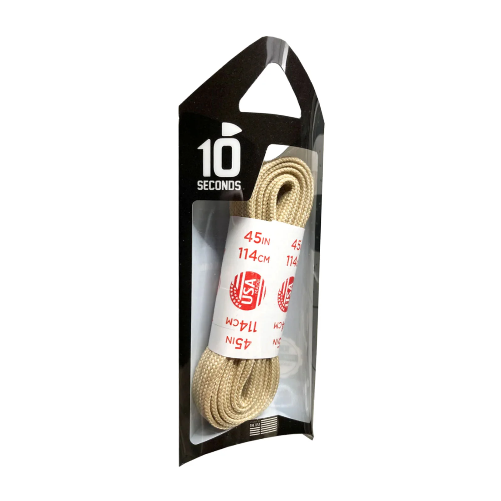 10 Seconds Flat Nylon Shoelace - Sand - Image 2