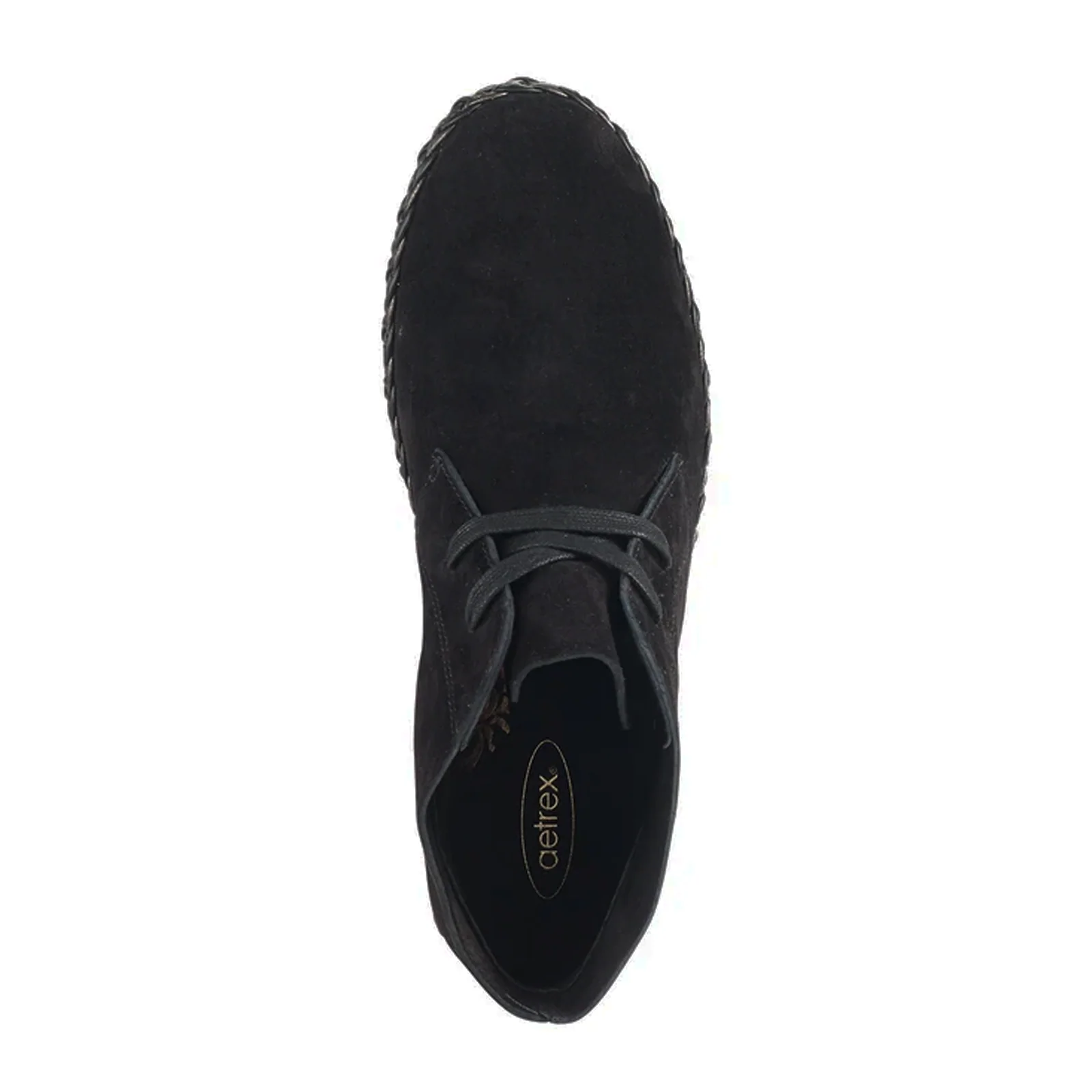 Aetrex Addison Ankle Boot (Women) - Black Suede - Image 3