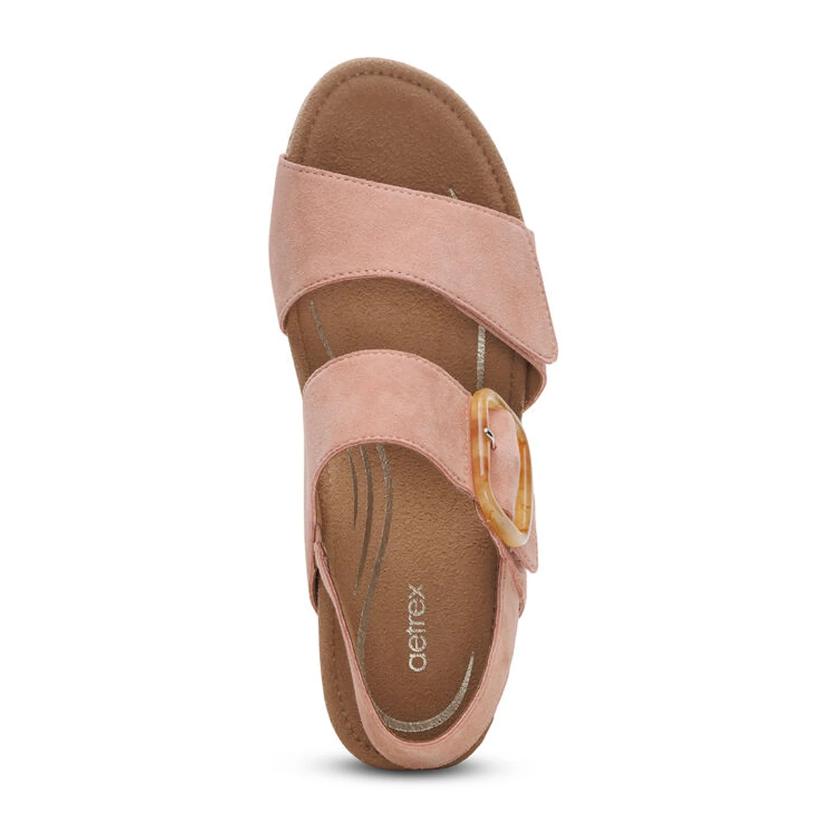 Aetrex Ashley Wedge Sandal (Women) - Rose - Image 5