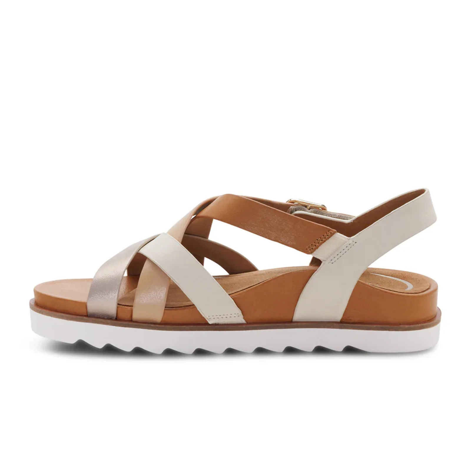 Aetrex Carmen Backstrap Sandal (Women) - Champagne Multi - Image 2