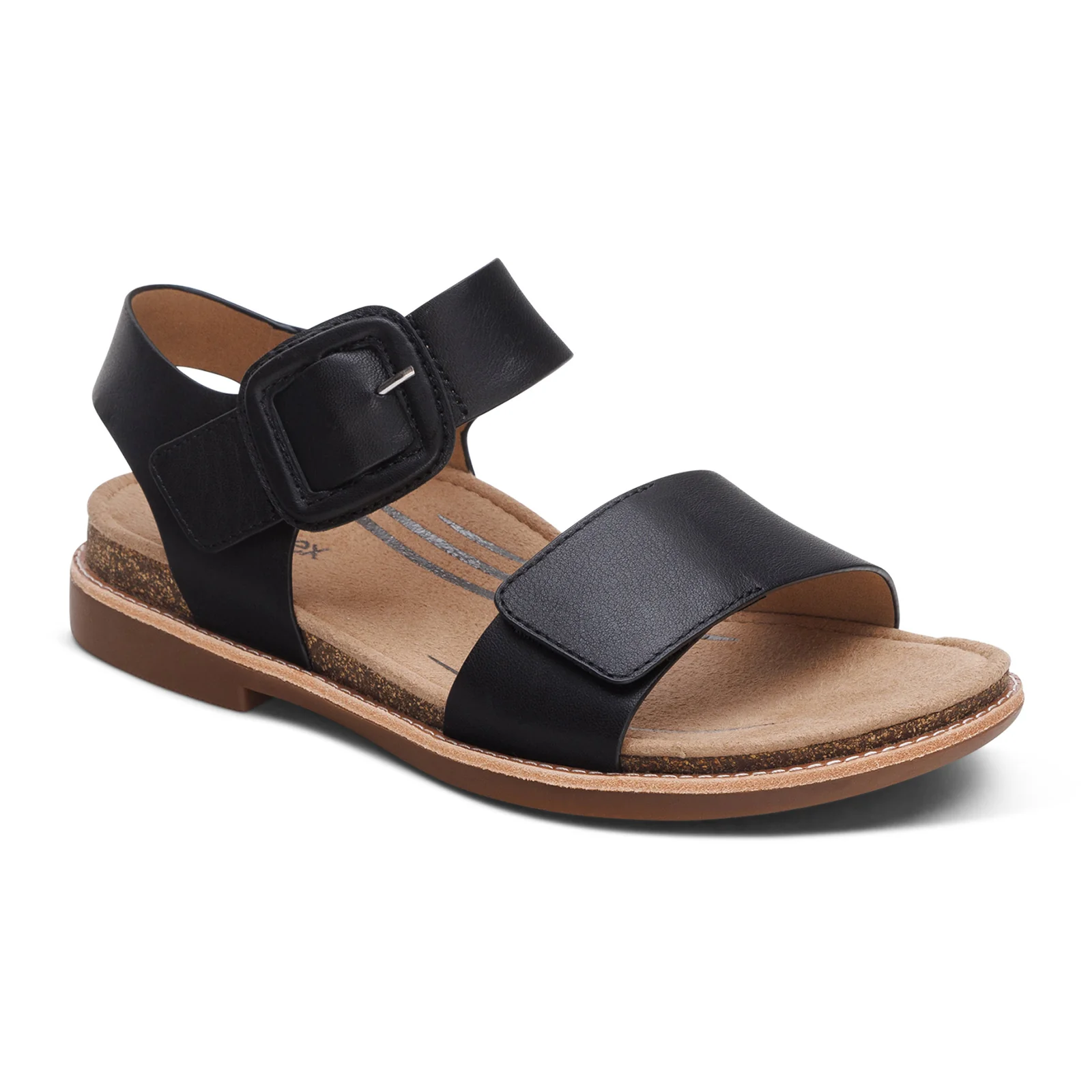 Aetrex Claire Backstrap Sandal (Women) - Black - Image 3