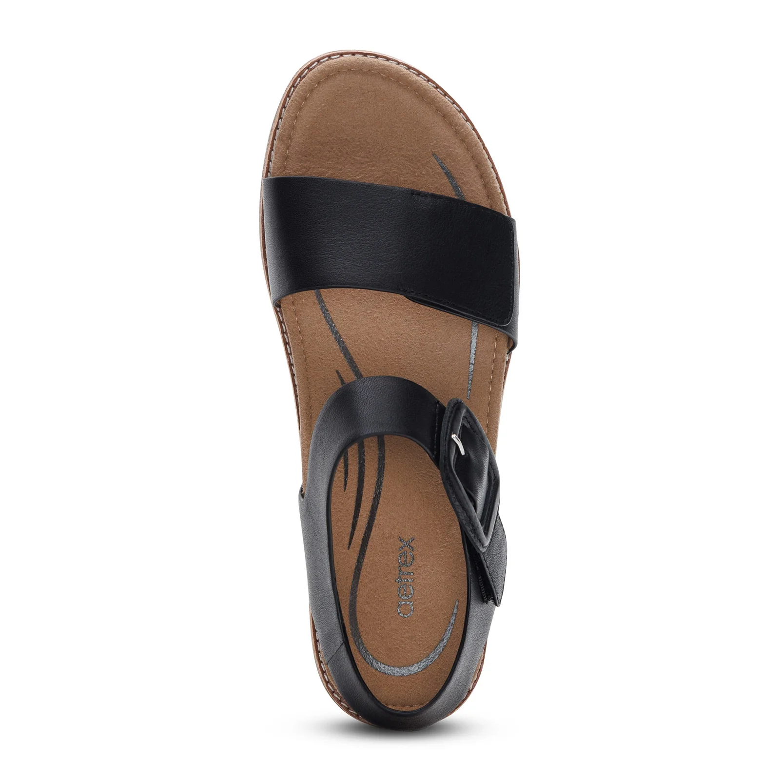 Aetrex Claire Backstrap Sandal (Women) - Black - Image 5