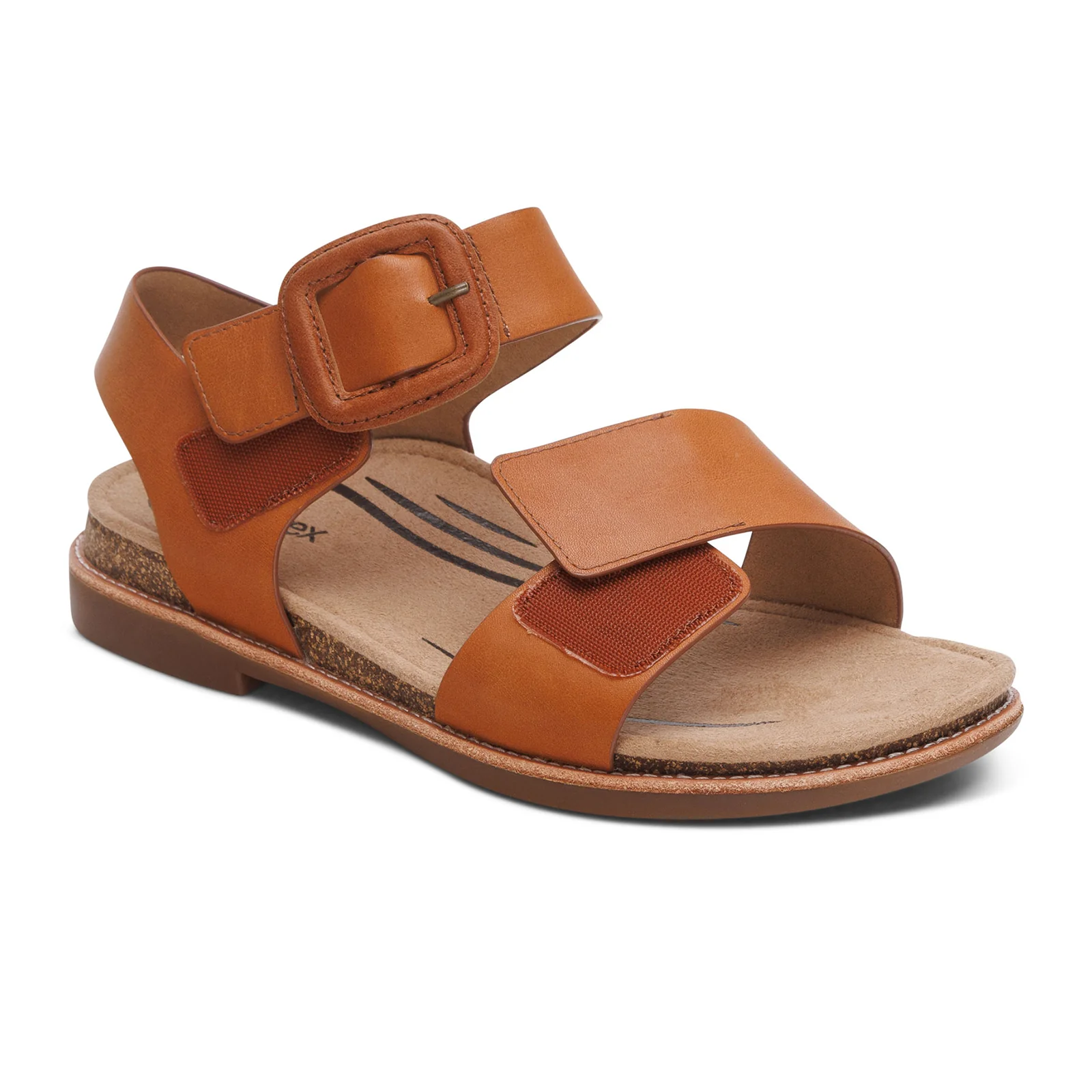 Aetrex Claire Backstrap Sandal (Women) - Cognac - Image 3