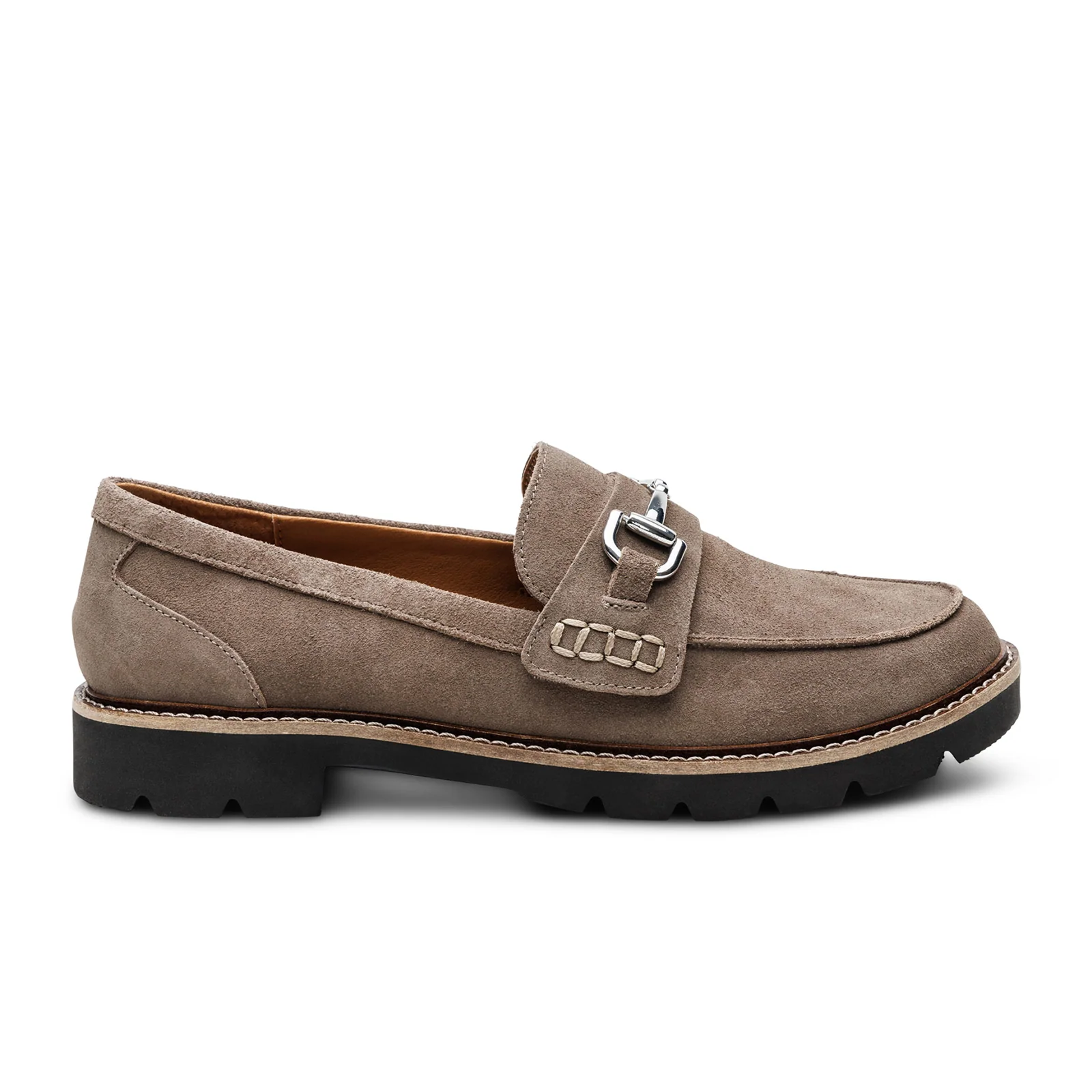 Aetrex Colette Loafer (Women) - Taupe Suede