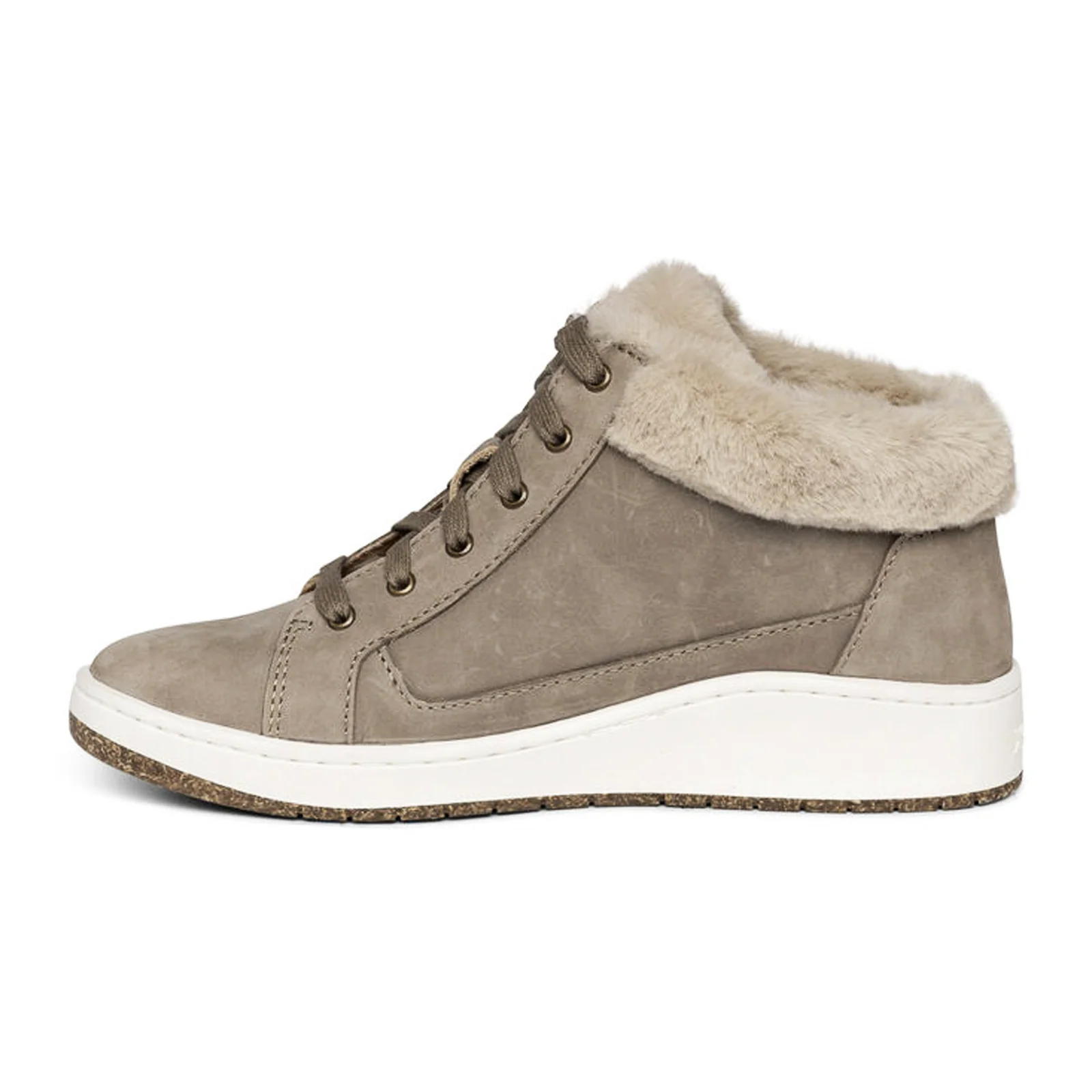 Aetrex Dylan Ankle Boot (Women) - Taupe Leather - Image 2