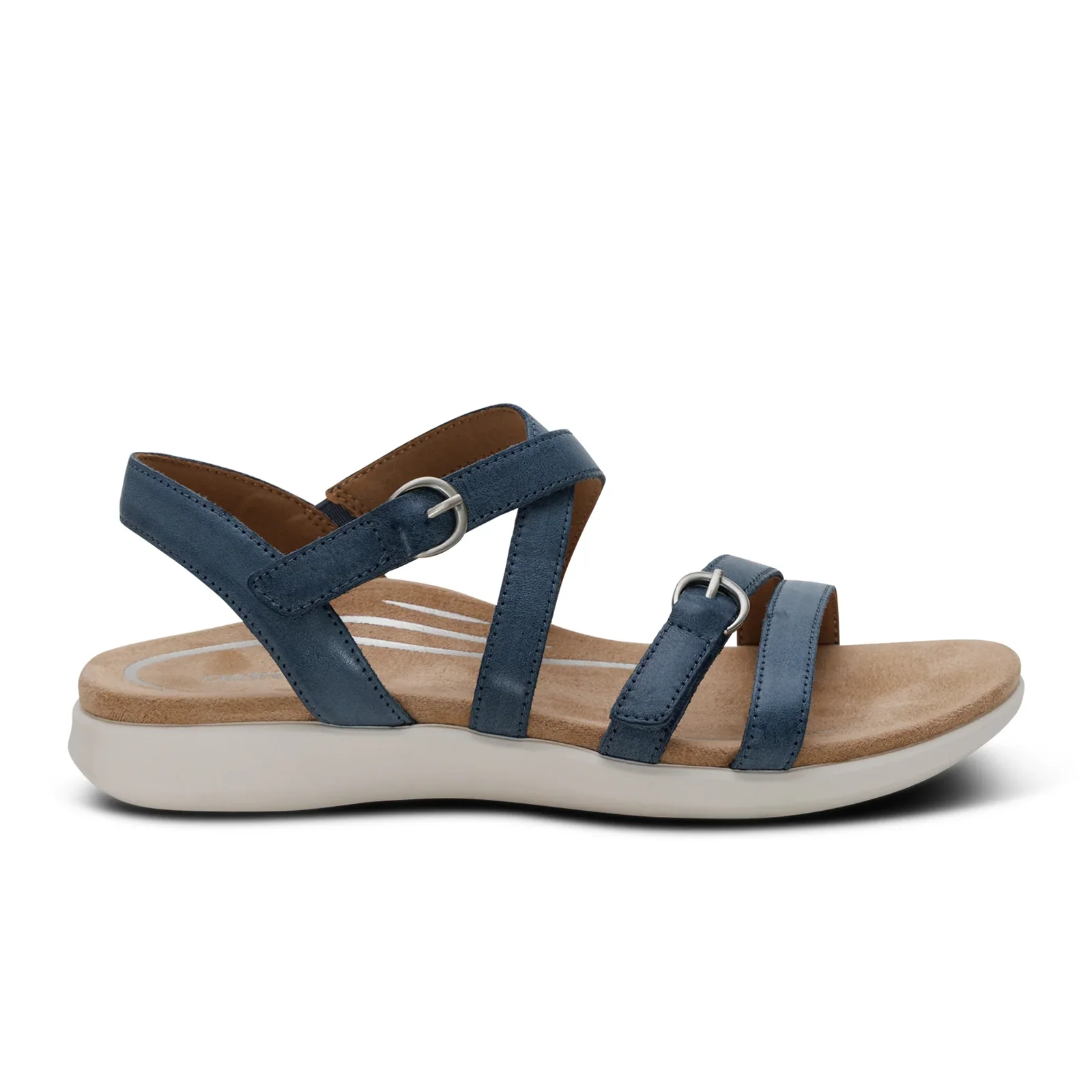 Aetrex Hadley Backstrap Sandal (Women) - Hazy Blue