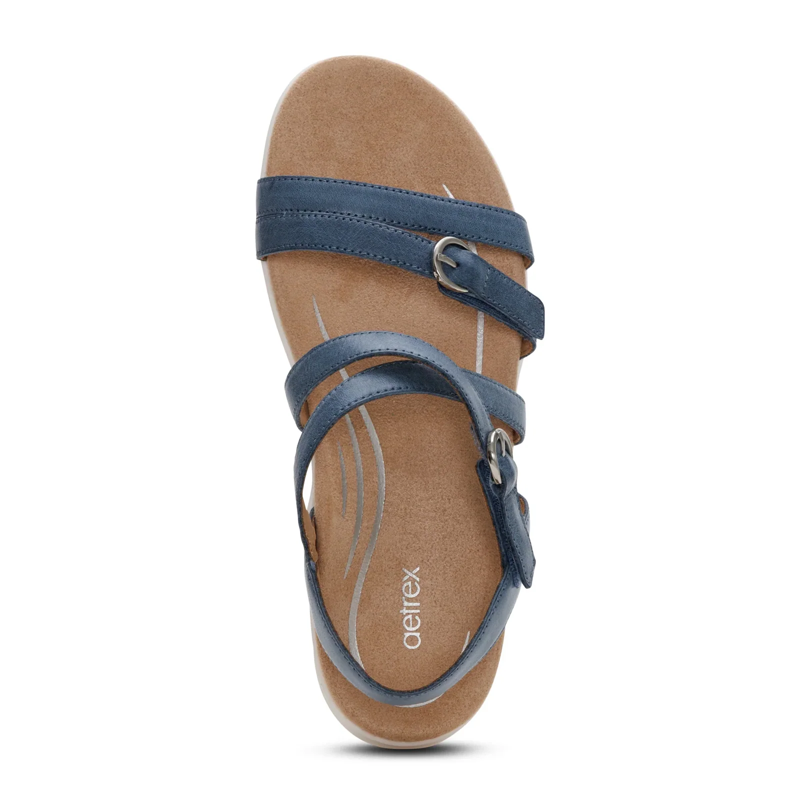 Aetrex Hadley Backstrap Sandal (Women) - Hazy Blue - Image 5