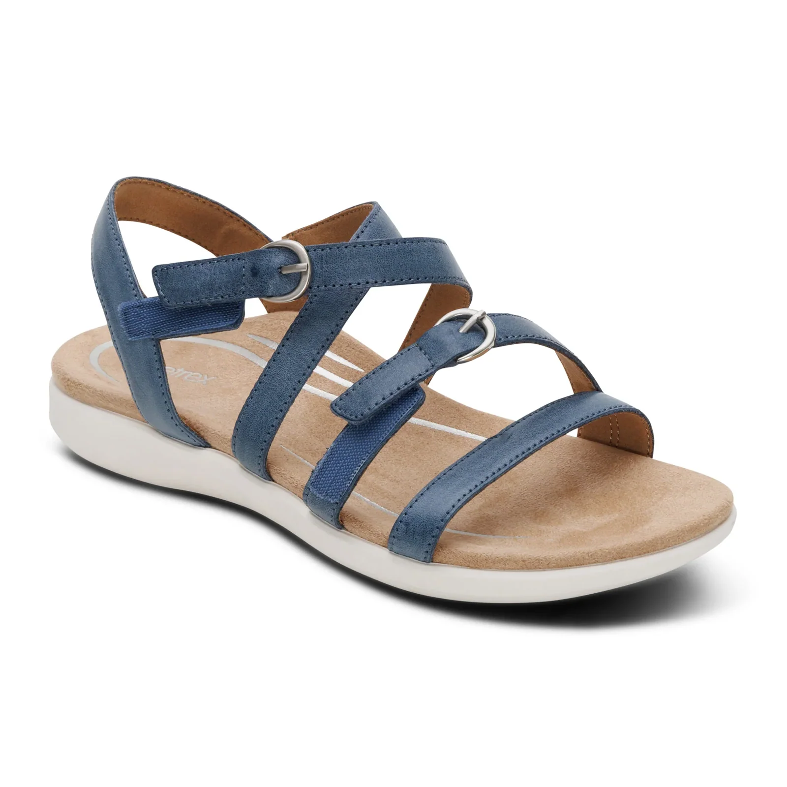 Aetrex Hadley Backstrap Sandal (Women) - Hazy Blue - Image 7