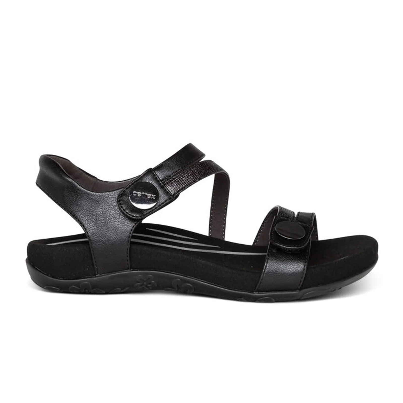 Aetrex Jess Backstrap Sandal (Women) - Black