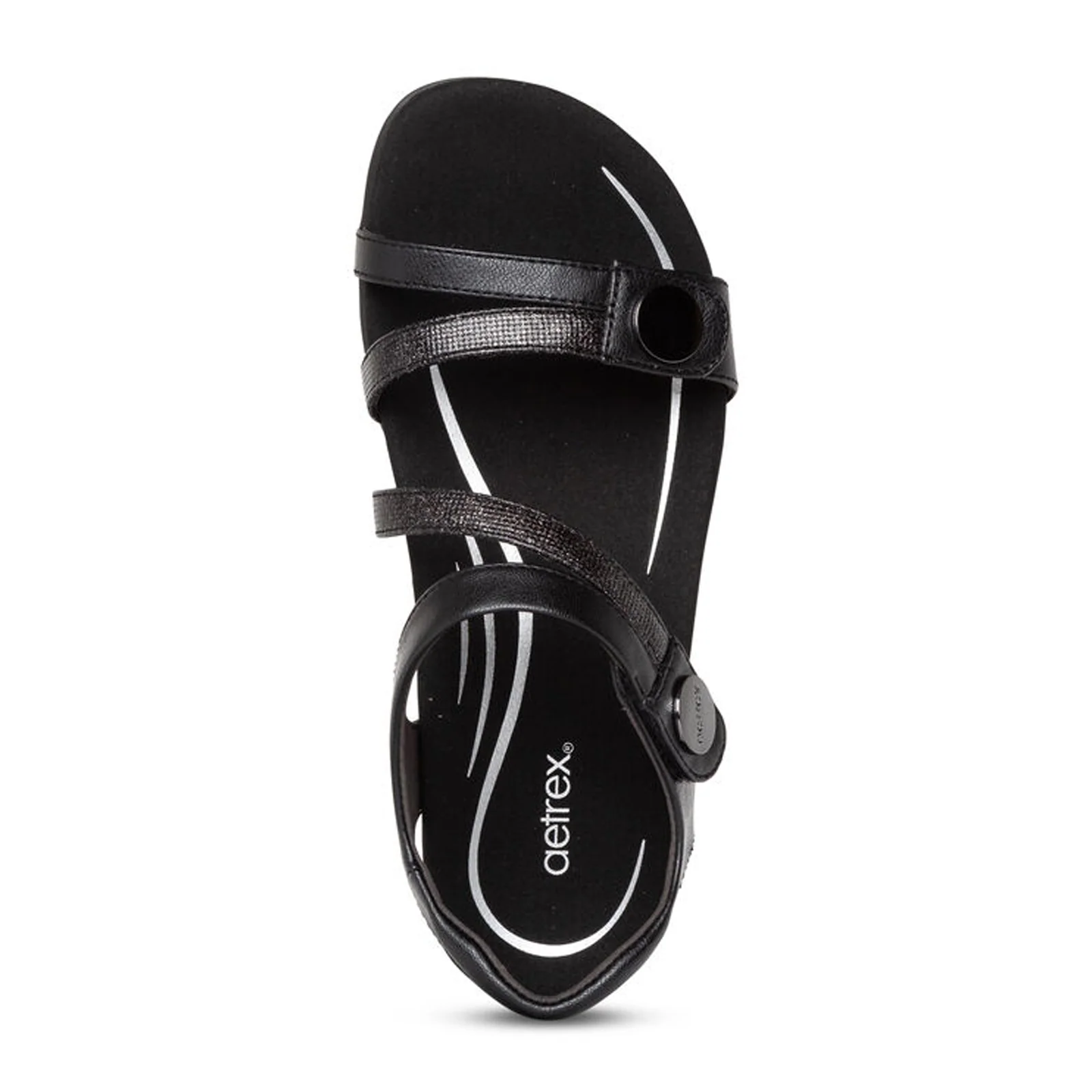 Aetrex Jess Backstrap Sandal (Women) - Black - Image 5