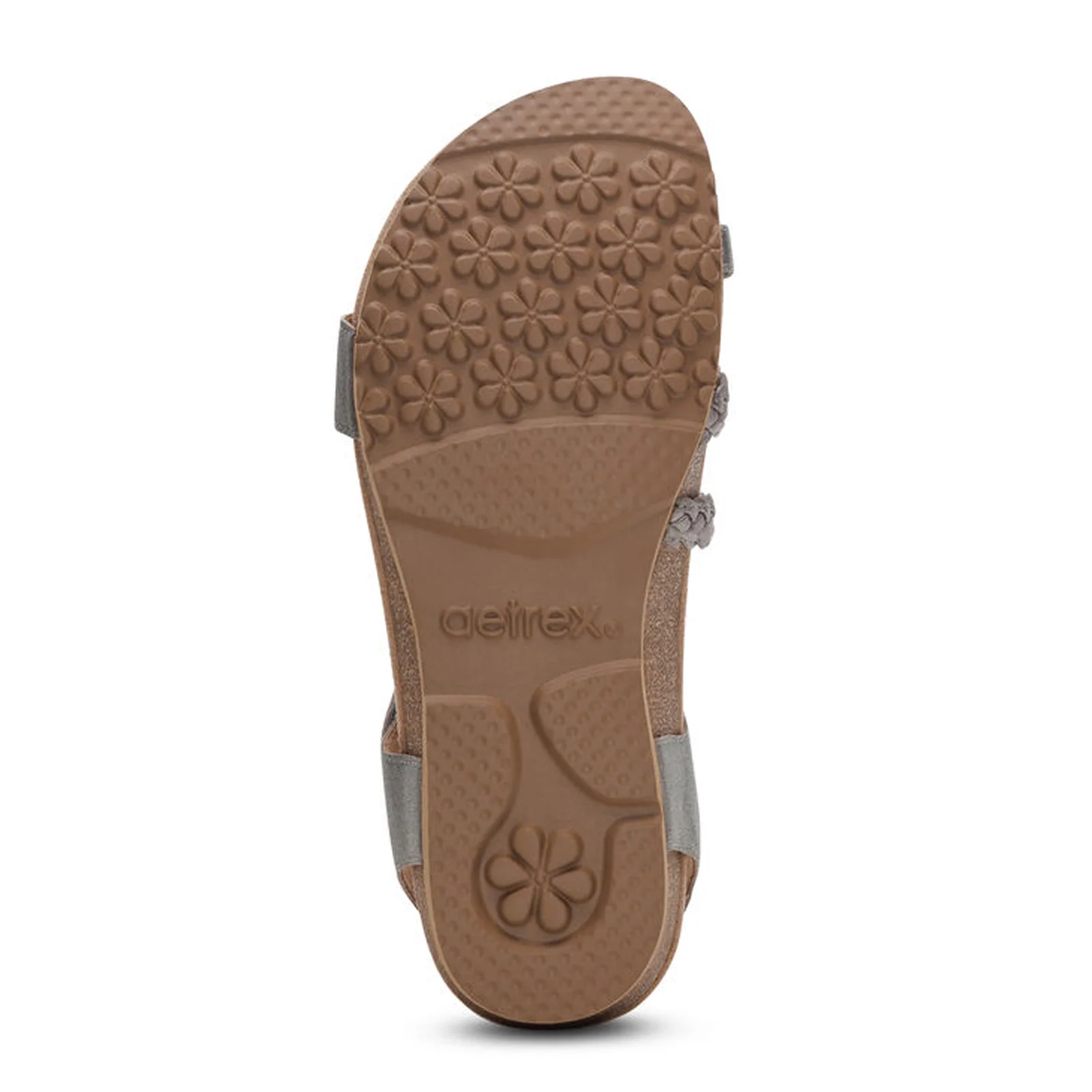 Aetrex Jillian Braided Backstrap Sandal (Women) - Brushed Silver - Image 6