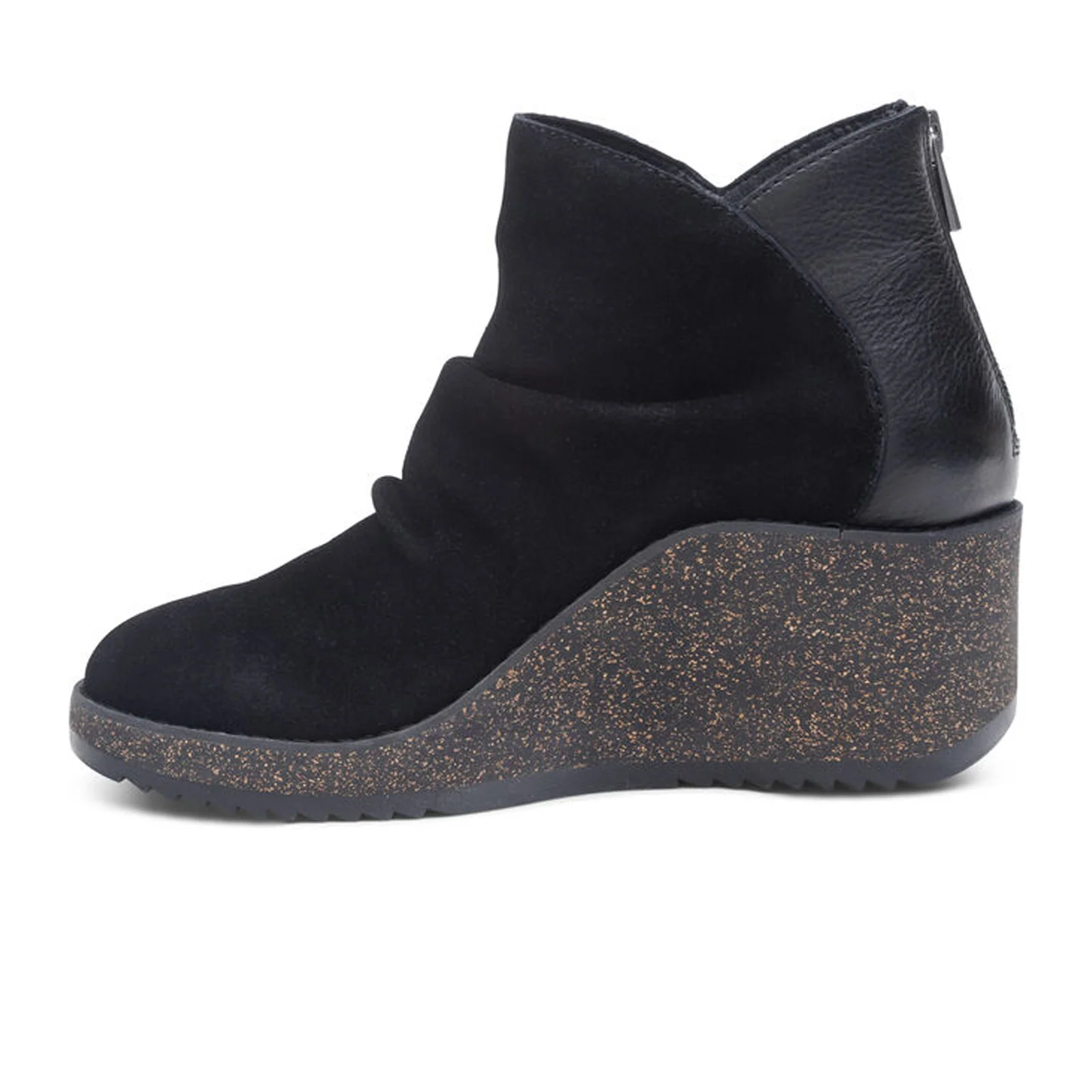 Aetrex Kara Ankle Wedge Boot (Women) - Black - Image 2