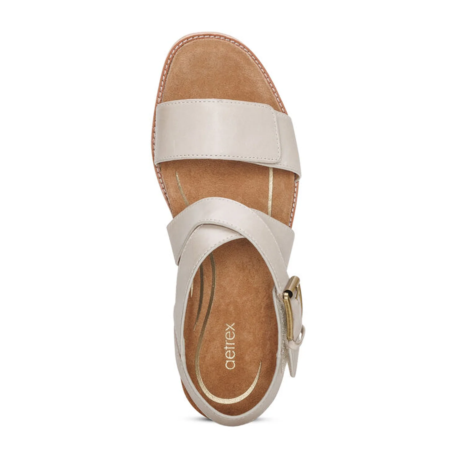 Aetrex Kristin Heeled Sandal (Women) - Ivory - Image 5