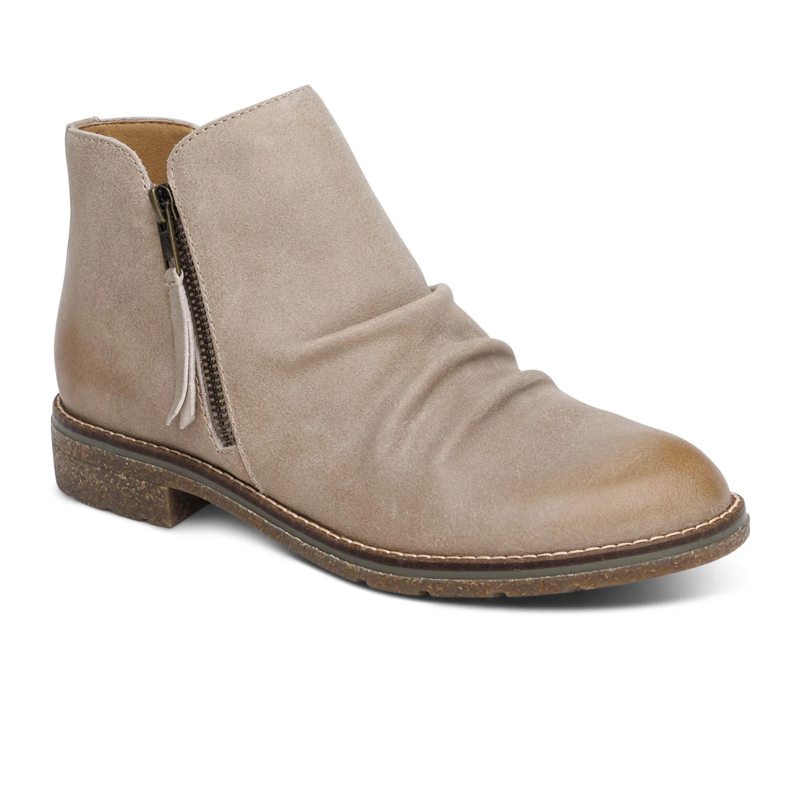 Aetrex Mila Ankle Boot (Women) - Taupe - Image 3