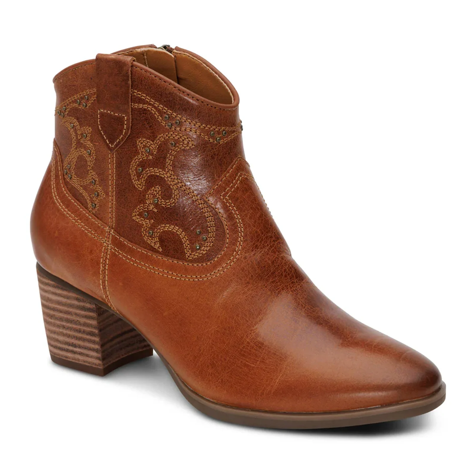 Aetrex Reagan Boot (Women) - Cognac - Image 3