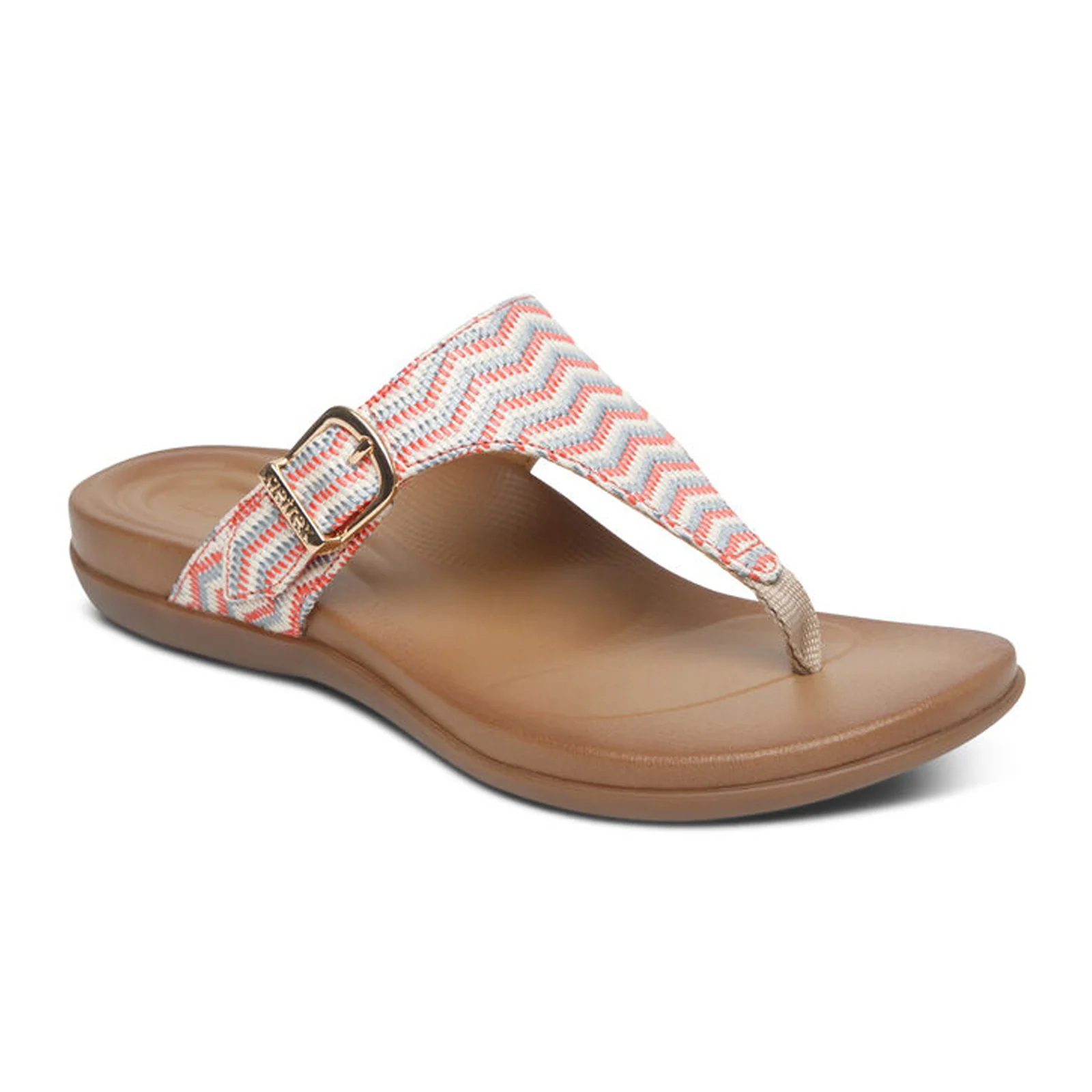 Aetrex Rita Sandal (Women) - Coral - Image 3