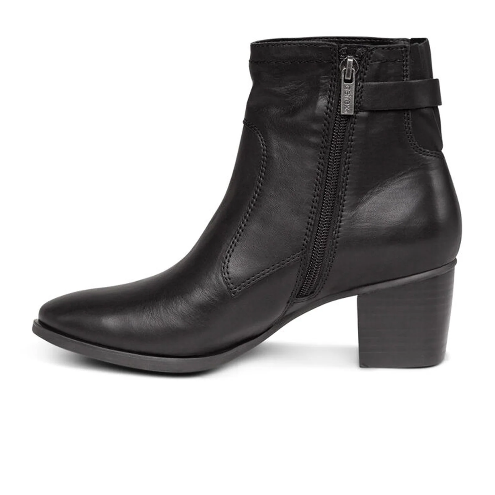 Aetrex Rubi Heeled Ankle Boot (Women) - Black - Image 2