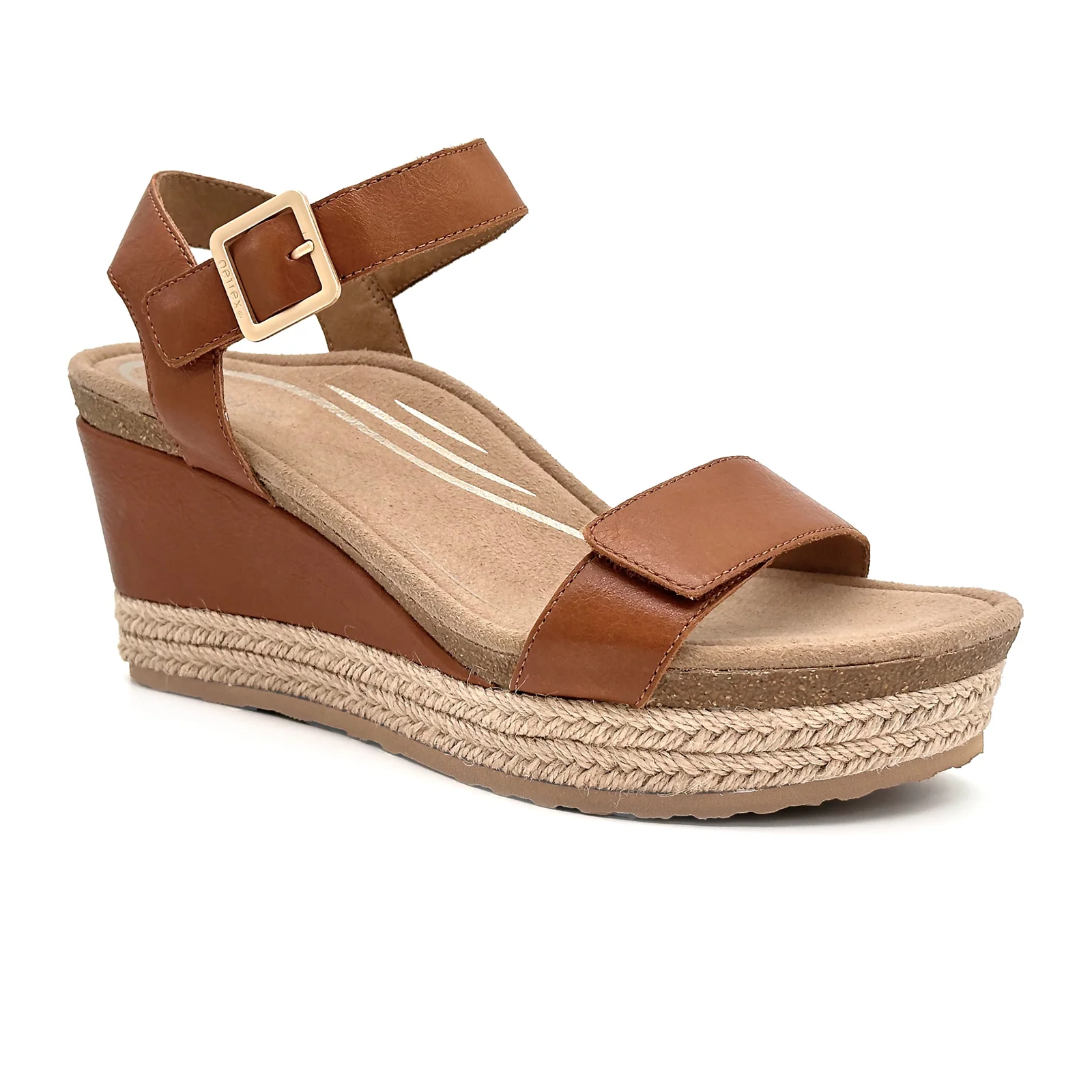 Aetrex Sydney Wedge Sandal (Women) - Cognac - Image 3