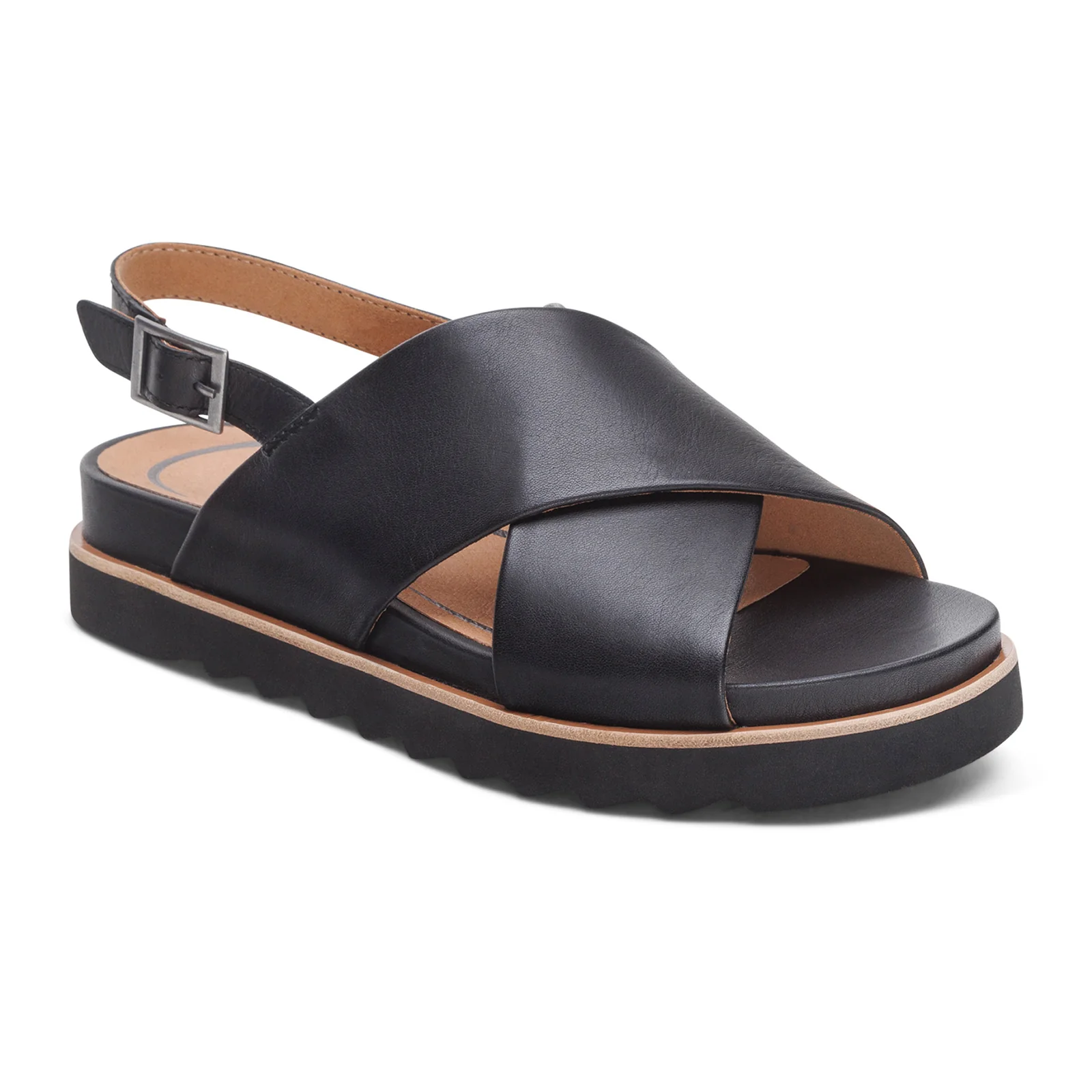 Aetrex Thea Backstrap Sandal (Women) - Black - Image 3