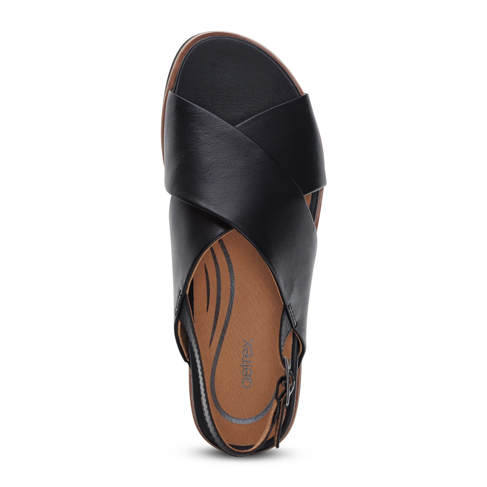 Aetrex Thea Backstrap Sandal (Women) - Black - Image 4
