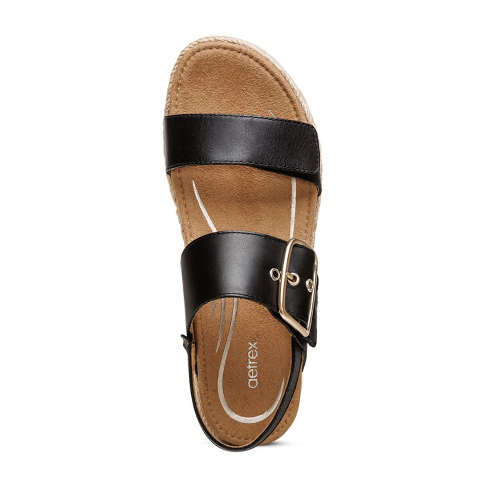 Aetrex Vania Platform Sandal (Women) - Black - Image 5
