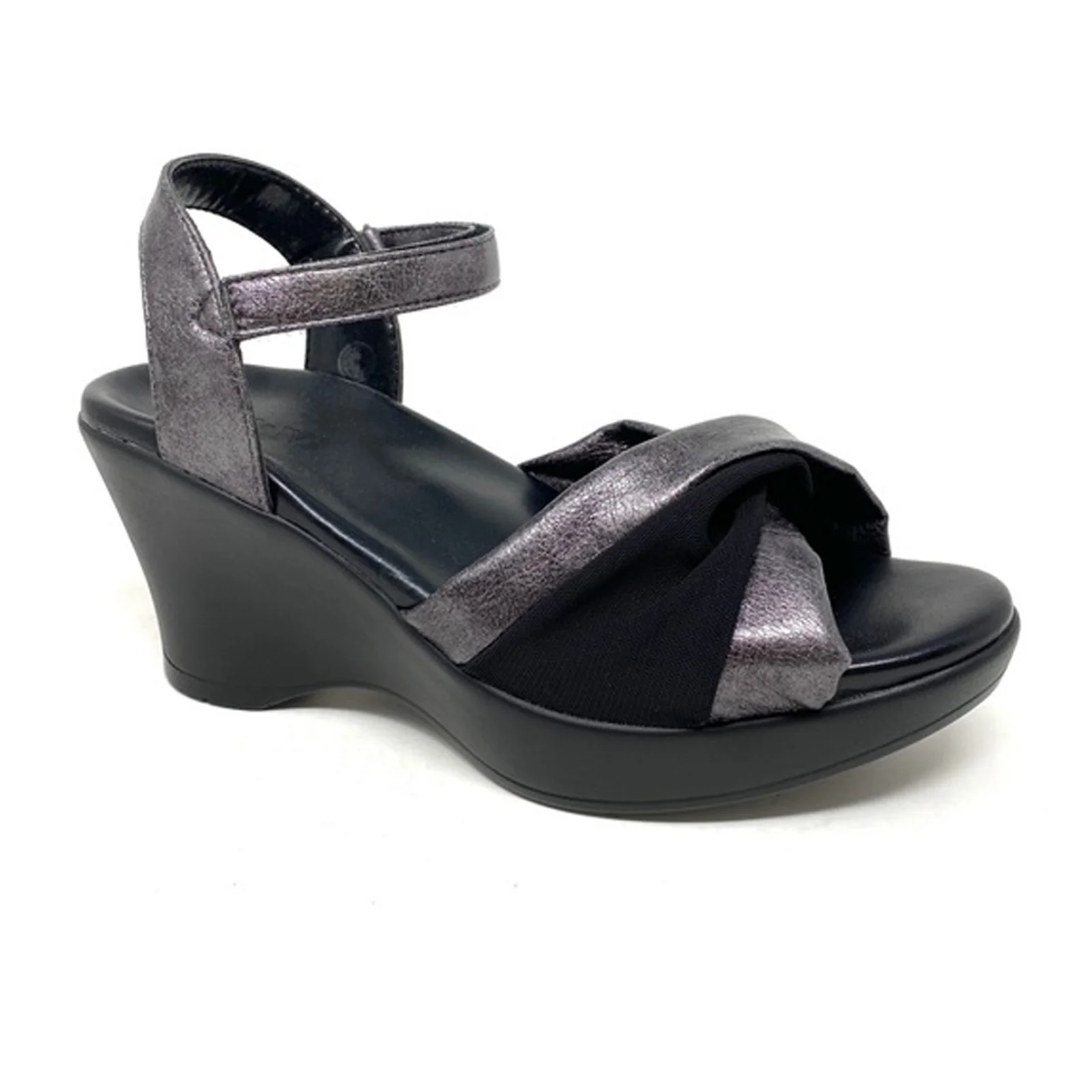 Akaishi Miwa Wedge Sandal (Women) - Silver