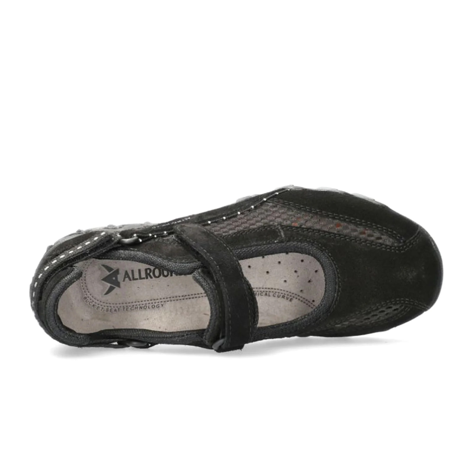 Allrounder Niro Mary Jane Sneaker (Women) - Black/Black Suede - Image 2