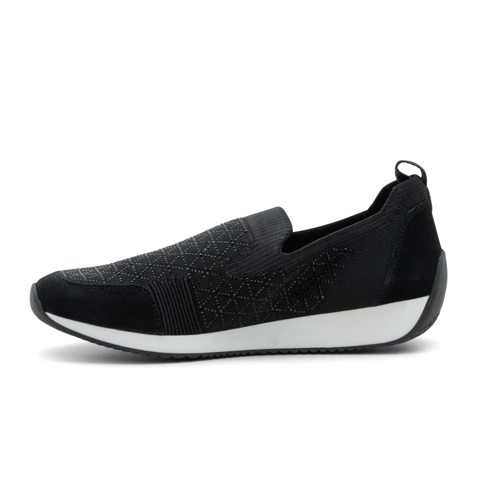 Ara Layton 3 Slip On (Women) - Black Wovenstretch Suede - Image 2