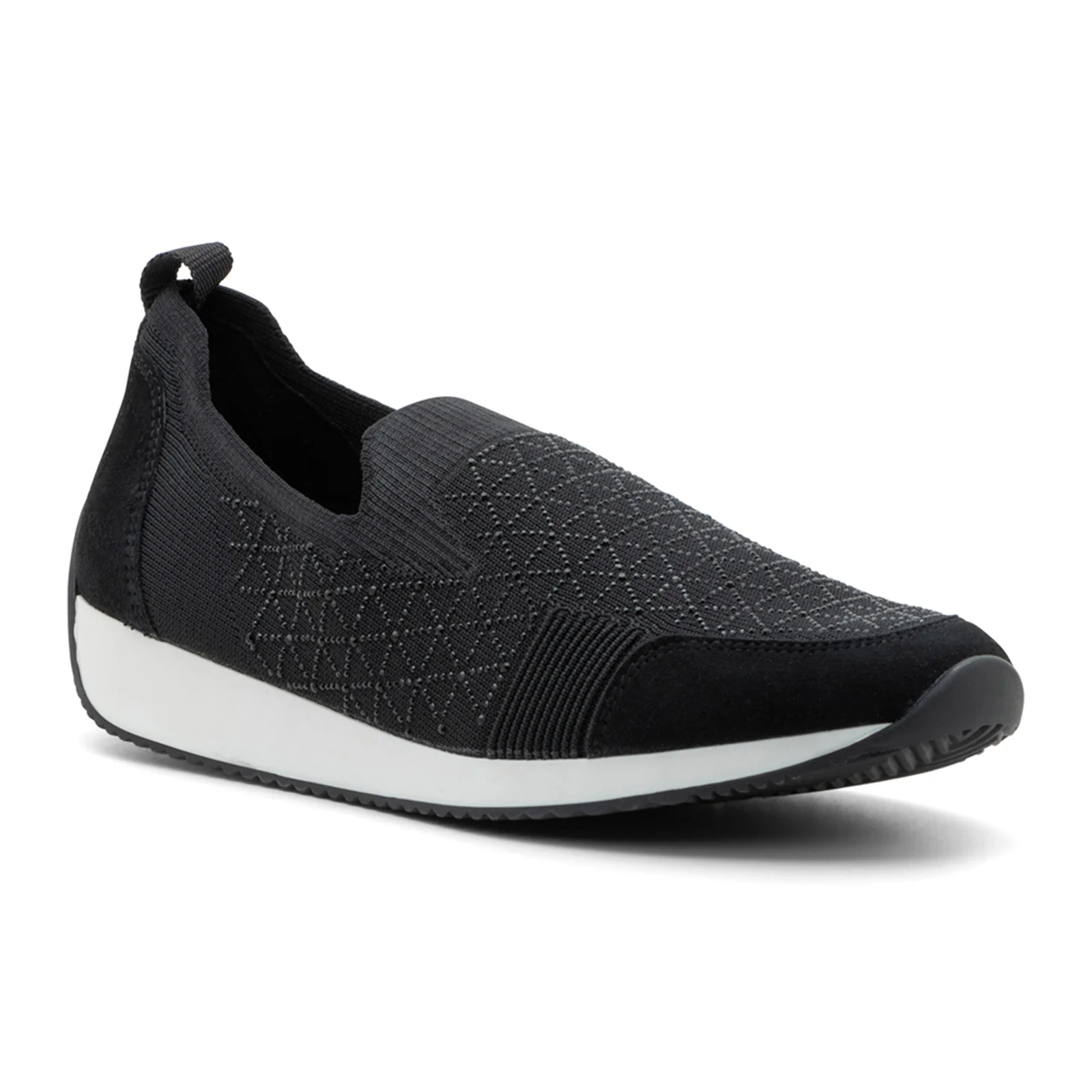 Ara Layton 3 Slip On (Women) - Black Wovenstretch Suede - Image 3