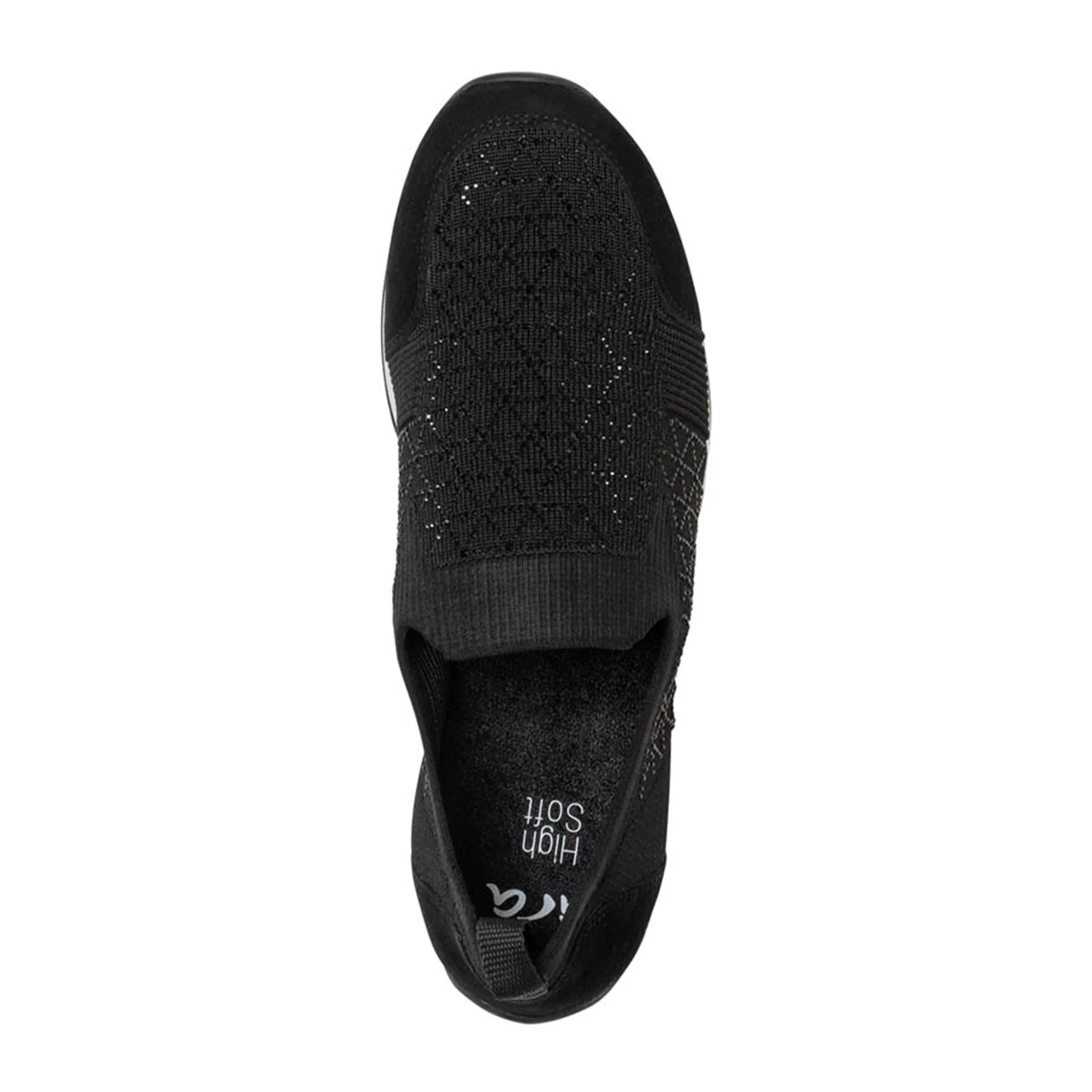 Ara Layton 3 Slip On (Women) - Black Wovenstretch Suede - Image 4