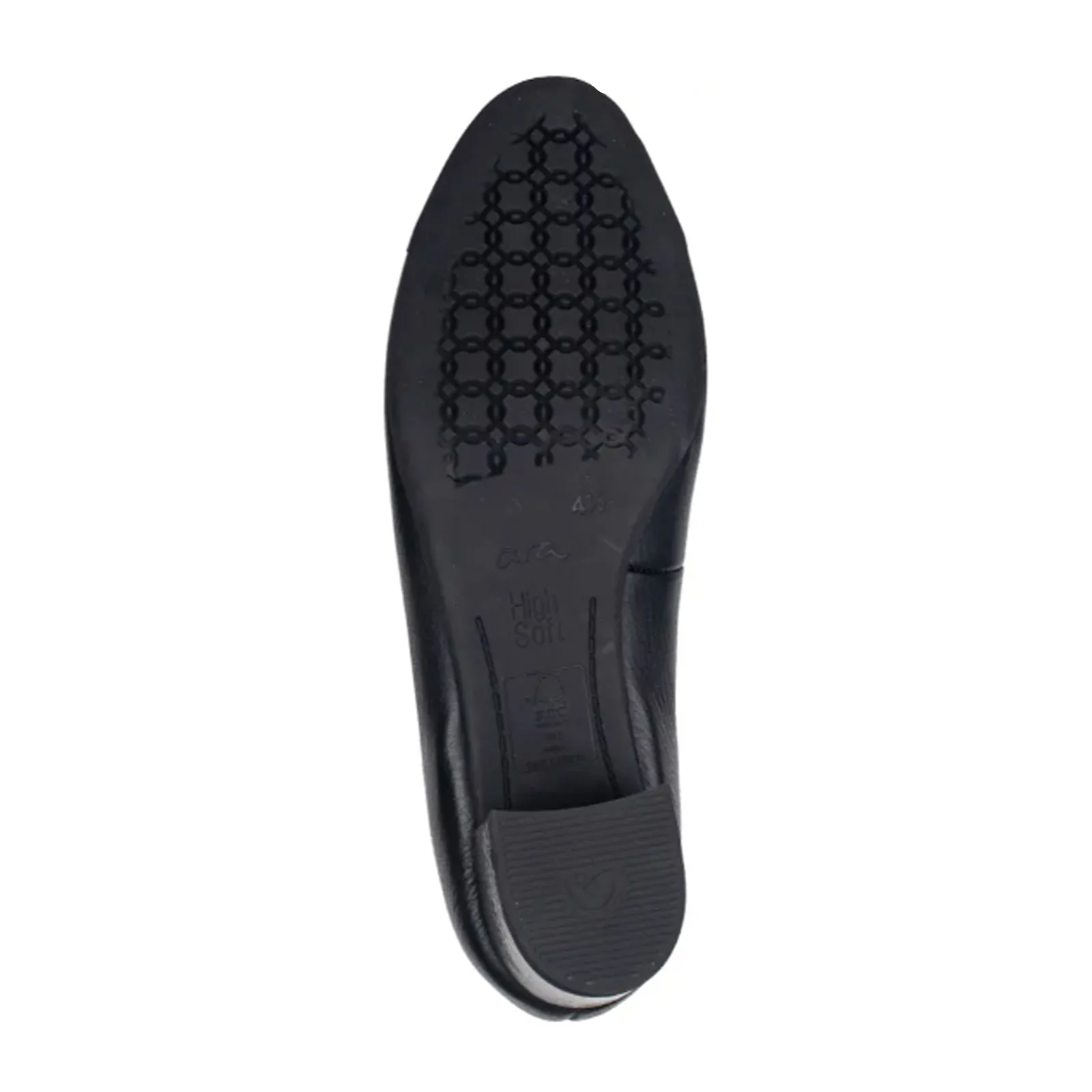 Ara Nanette Block Heel Pump (Women) - Black Patent/Black Calf - Image 4