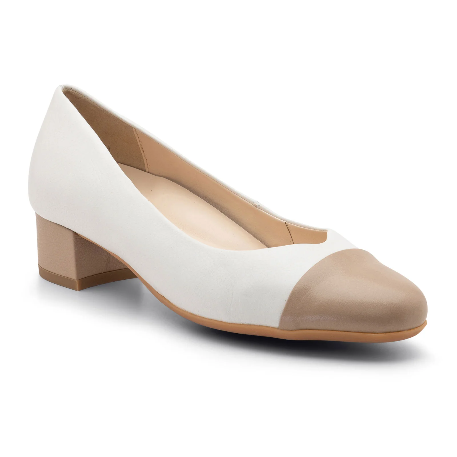 Ara Nanette Block Heel Pump (Women) - Sand/Cream - Image 3