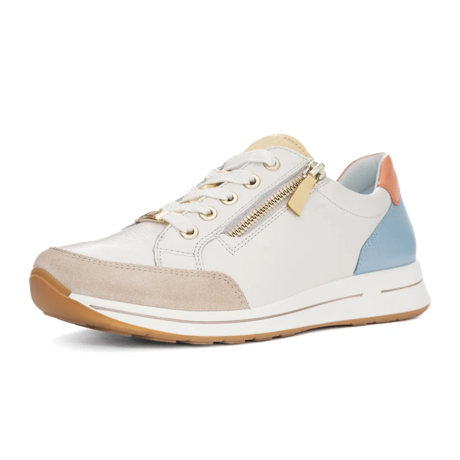 Ara Oleanna Sneaker (Women) - Cream/Vanilla/Aqua/Peach - Image 3