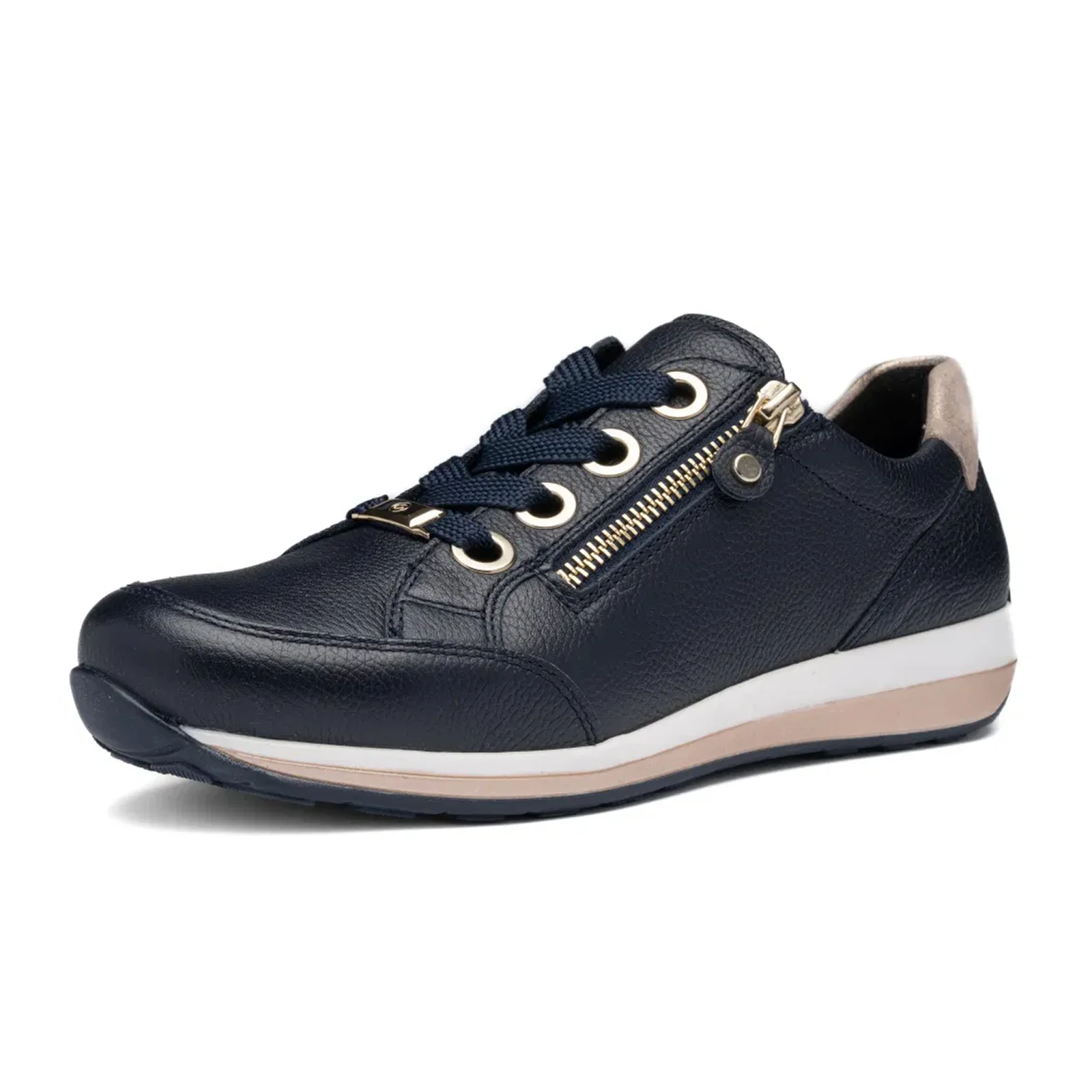 Ara Ollie Sneaker (Women) - Navy Calf Leather - Image 3