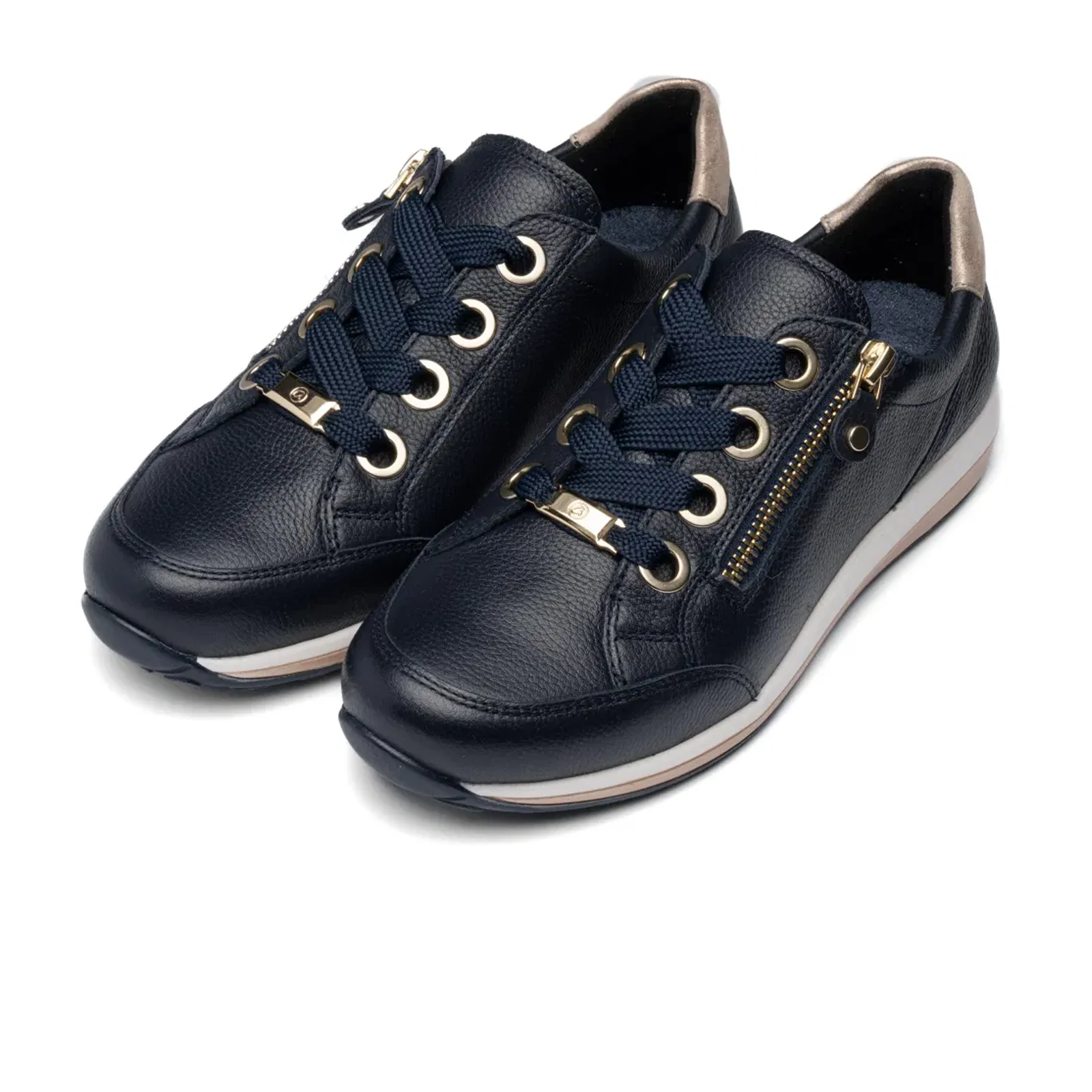 Ara Ollie Sneaker (Women) - Navy Calf Leather - Image 4