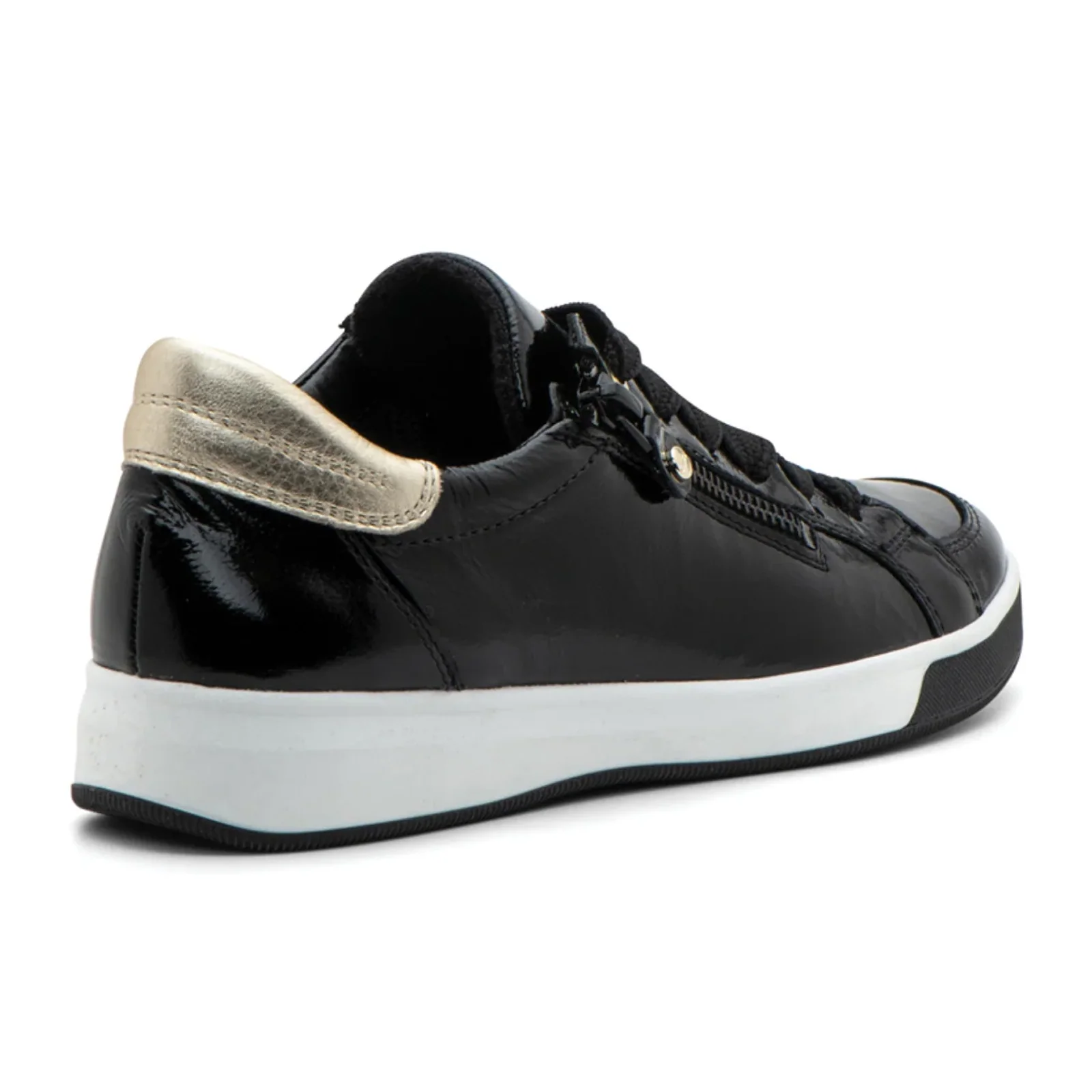 Ara Rei-Low Sneaker (Women) - Black Patent - Image 3