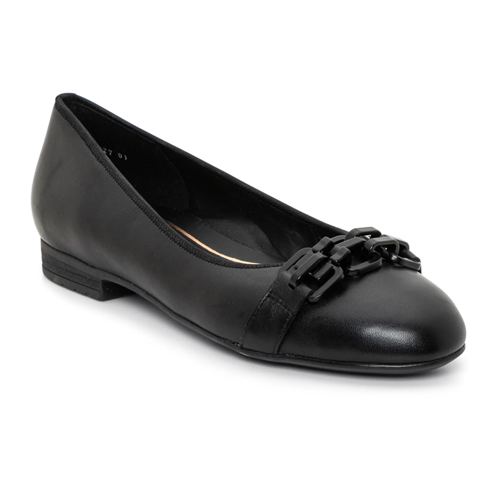 Ara Scout Chain Flat (Women) - Black Leather - Image 3