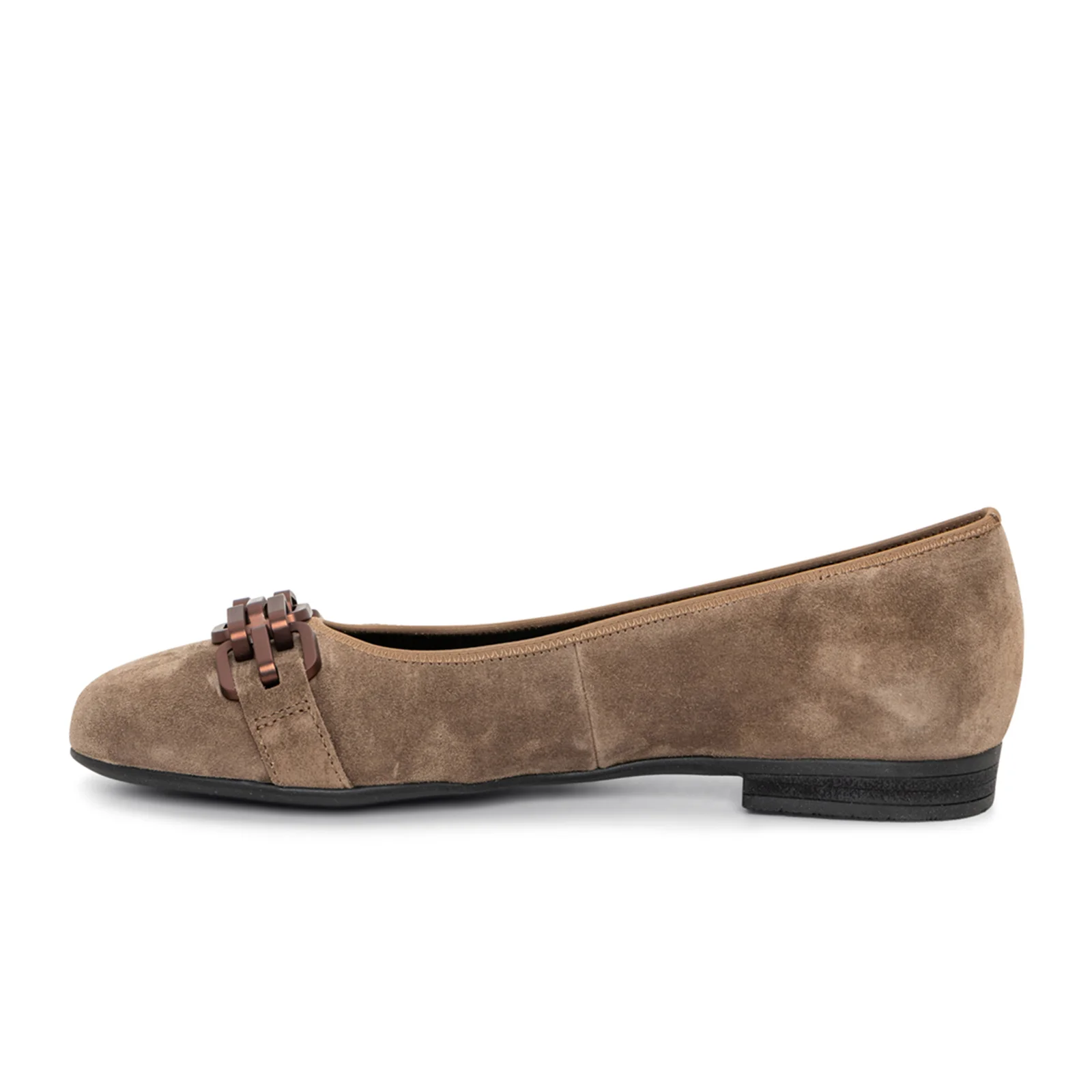 Ara Scout Chain Flat (Women) - Sesame Suede - Image 2