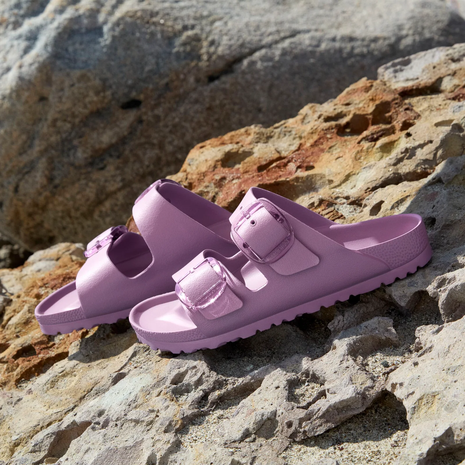 Birkenstock Arizona Big Buckle EVA Slide Sandal (Women) - Mauve - Image 11