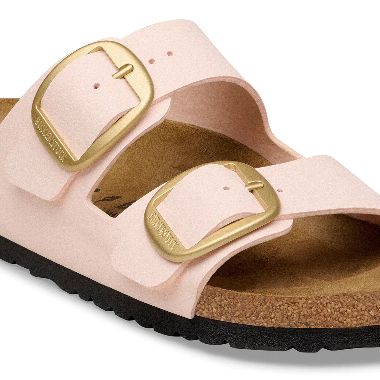 Birkenstock Arizona Big Buckle Narrow Slide Sandal (Women) - Light Rose Birko-Flor - Image 5