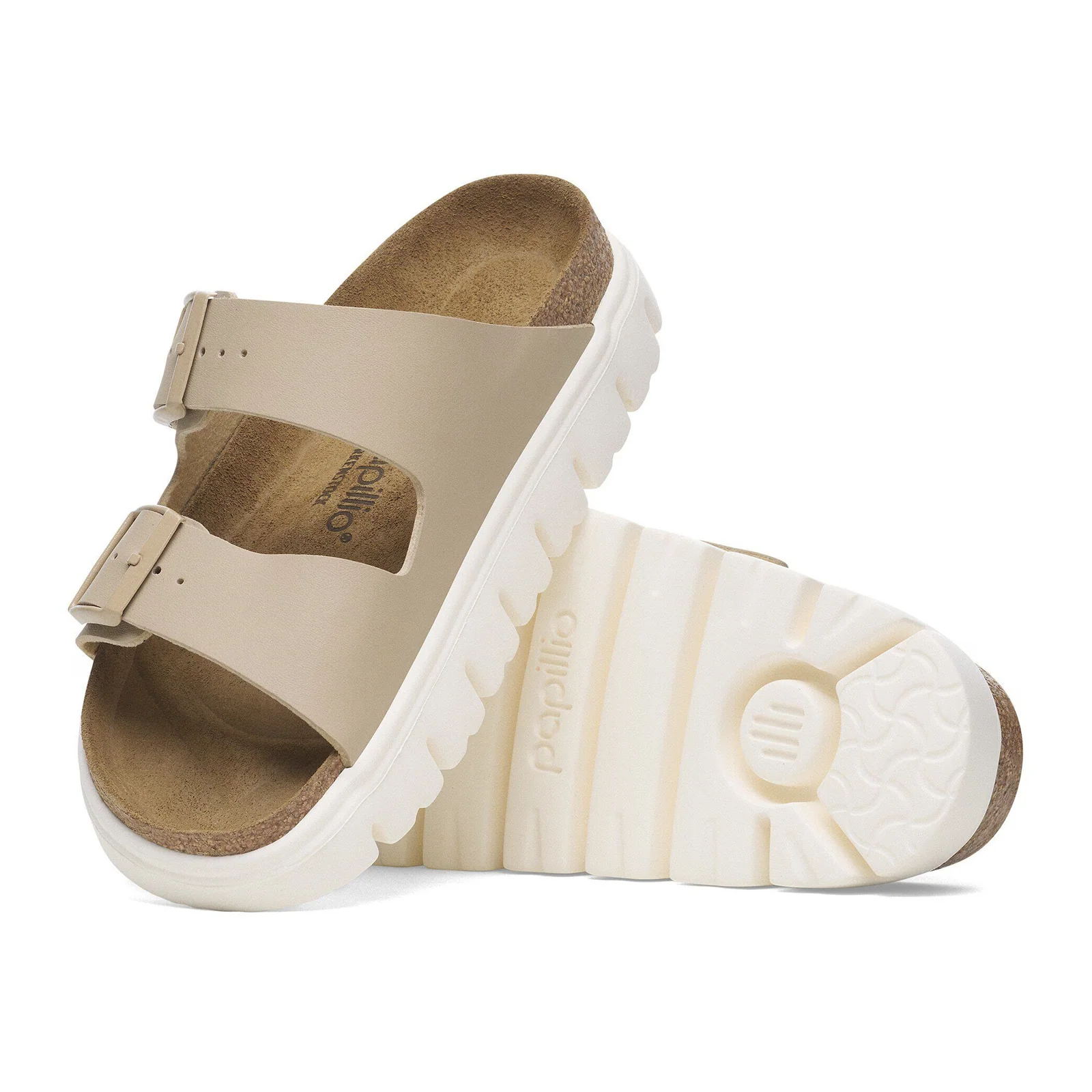 Birkenstock Arizona Chunky Narrow Slide Sandal (Women) - Sandcastle Birko-Flor - Image 3
