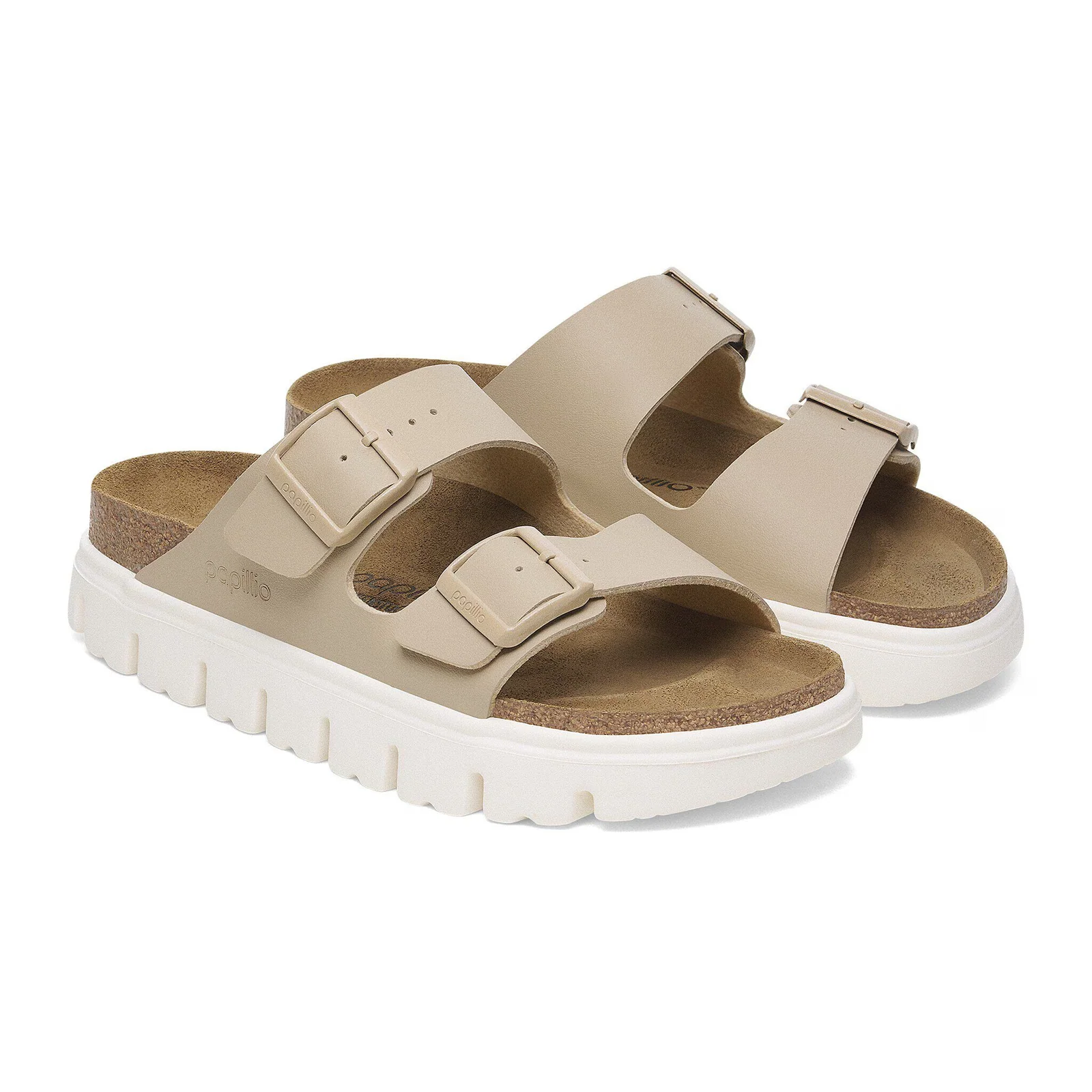 Birkenstock Arizona Chunky Narrow Slide Sandal (Women) - Sandcastle Birko-Flor - Image 4
