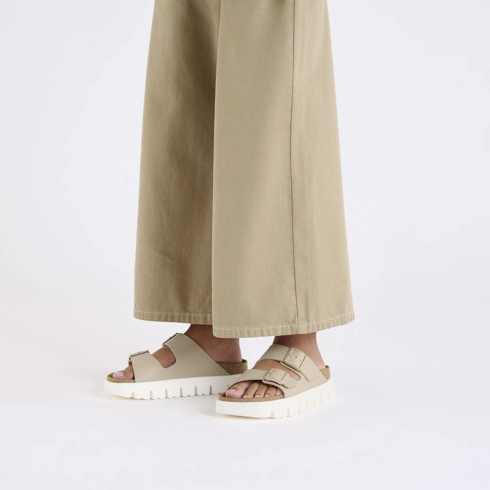 Birkenstock Arizona Chunky Narrow Slide Sandal (Women) - Sandcastle Birko-Flor - Image 6