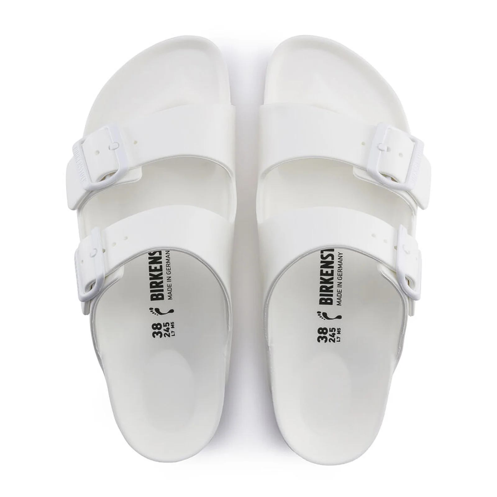 Birkenstock Arizona EVA Narrow Slide Sandal (Women) - White - Image 2