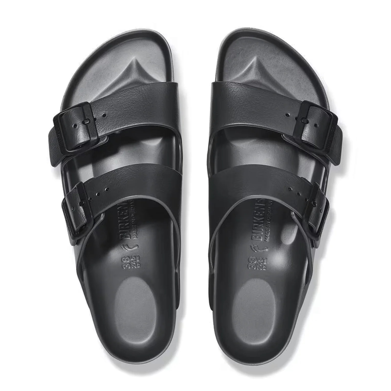 Birkenstock Arizona EVA Slide Sandal (Men) - Metallic Anthracite - Image 2