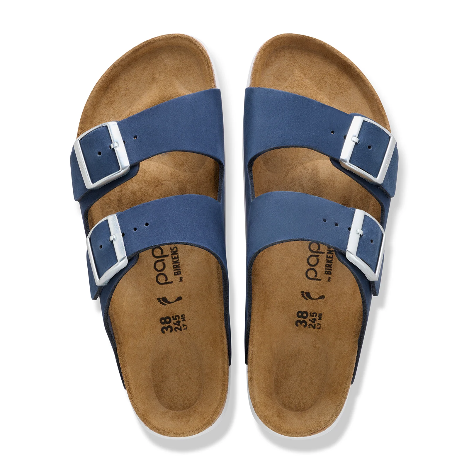 Birkenstock Arizona Flex Platform Narrow Slide Sandal (Women) - New Navy Nubuck - Image 2