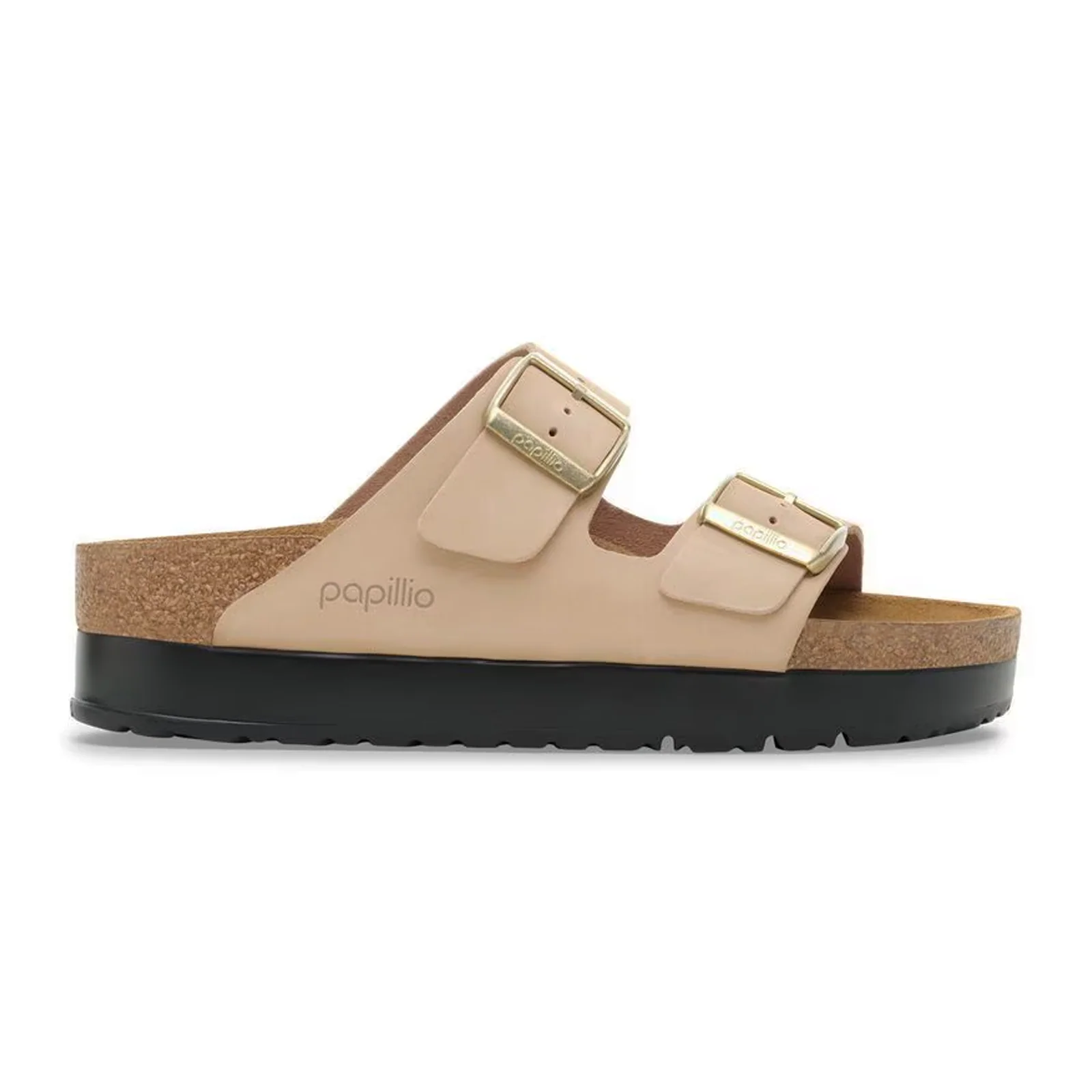 Birkenstock Arizona Platform Narrow Slide Sandal (Women) - Sandcastle Nubuck - Image 5